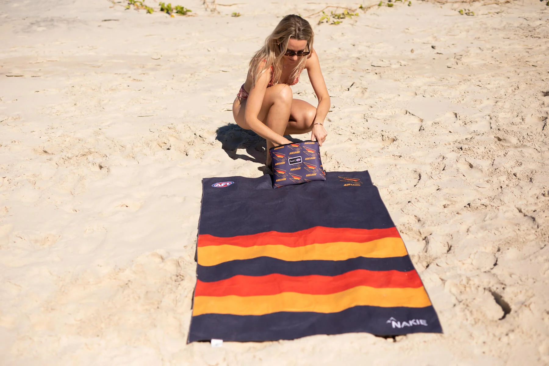 Adelaide Crows - AFL Recycled Sand Free Beach Towel - Image 9