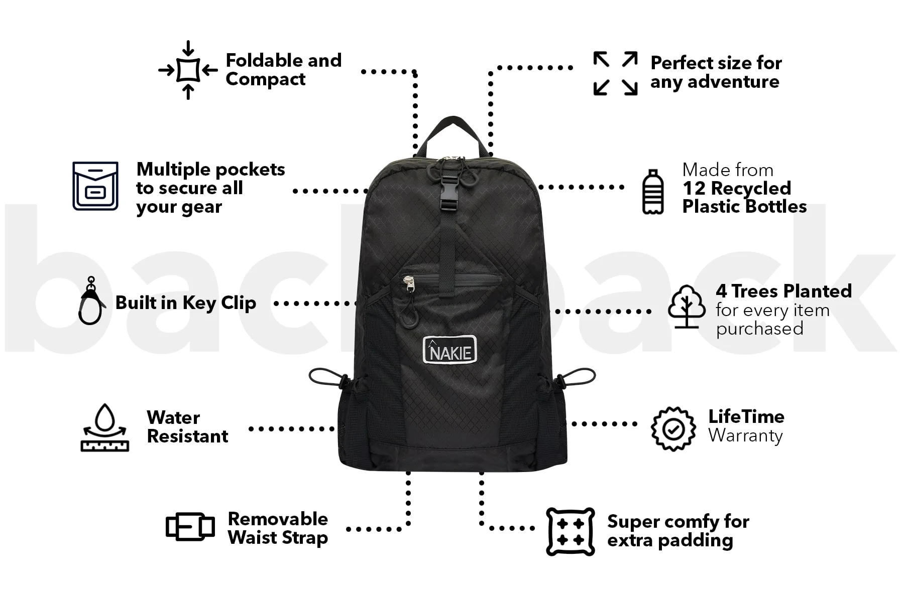 Foldable Backpack - 30L - Image 3