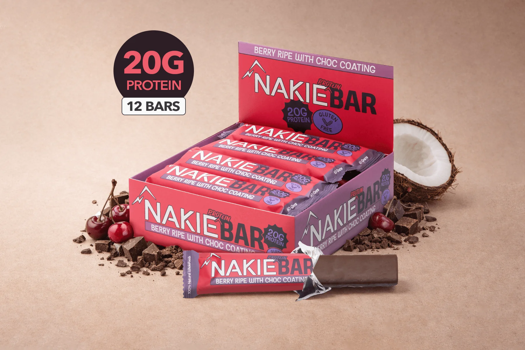 Berry Ripe with Choc Coating - Protein Bar - Image 5