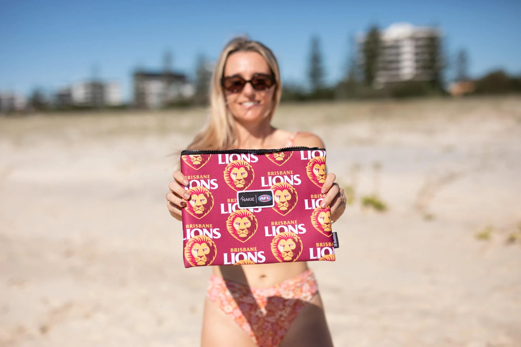 Brisbane Lions - AFL Recycled Sand Free Beach Towel - Image 4