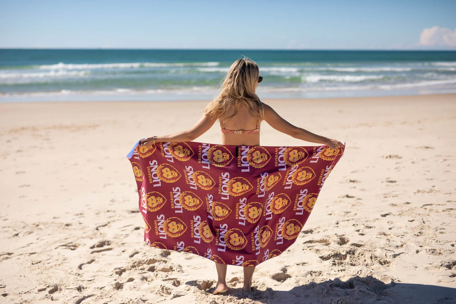 Brisbane Lions - AFL Recycled Sand Free Beach Towel - Image 7