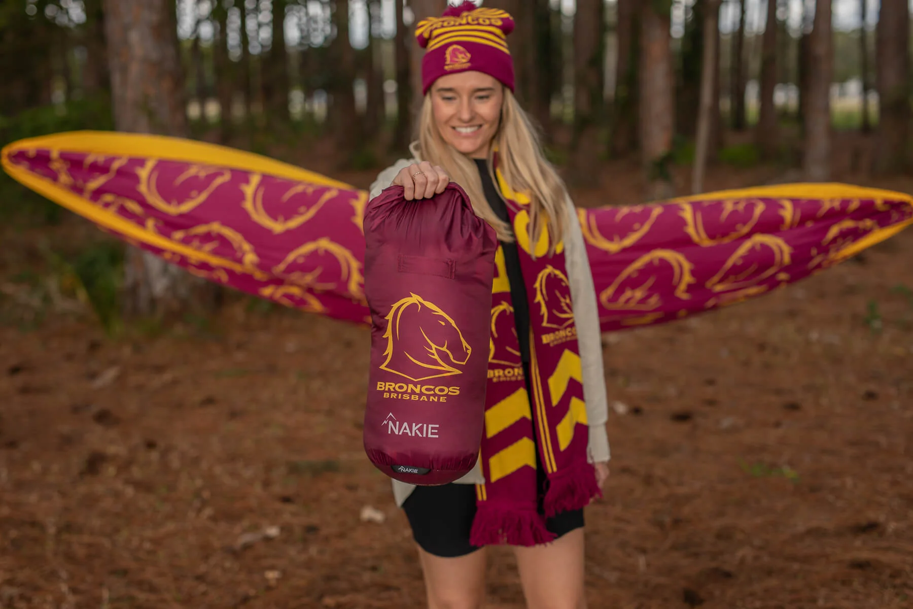 Broncos - NRL Sustainable Down Puffy Blanket - Image 5