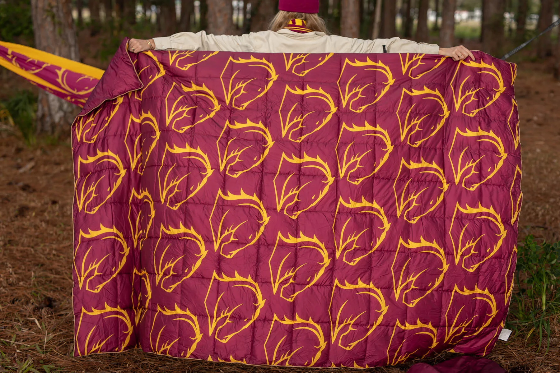 Broncos - NRL Sustainable Down Puffy Blanket - Image 6