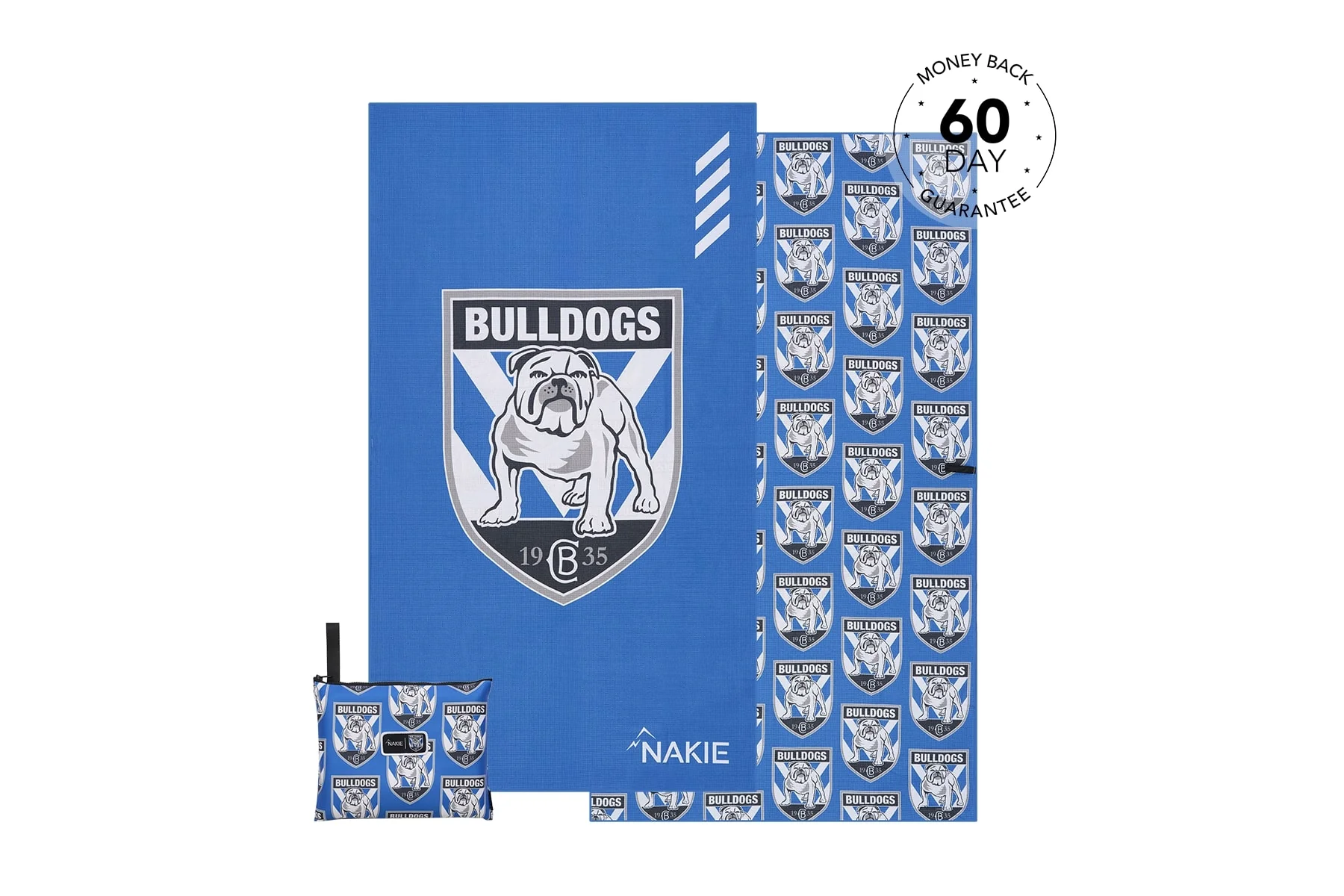 Bulldogs - NRL Recycled Sand Free Beach Towel - Image 4