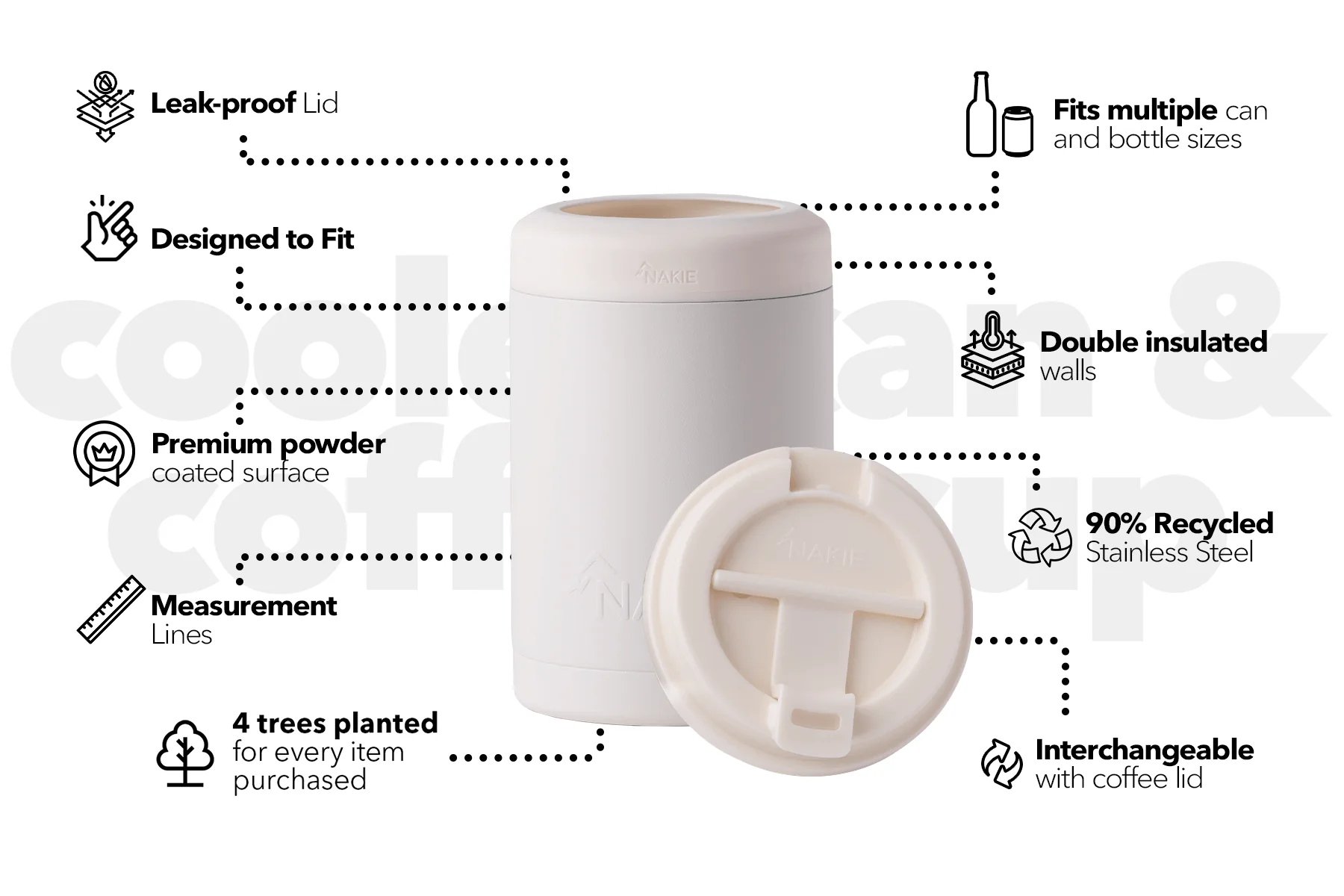 Coastal Cream - Cooler & Coffee Cup - Image 5
