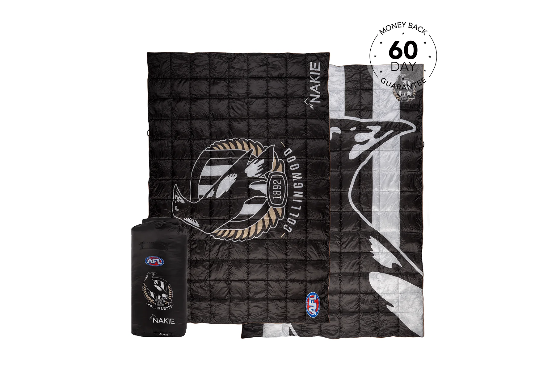 Collingwood Magpies - AFL Sustainable Down Puffy Blanket