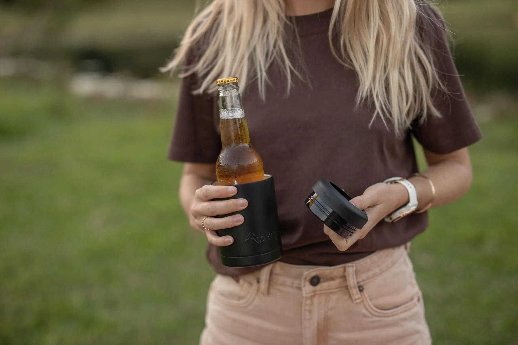 Midnight Black - Cooler & Coffee Cup - Image 11