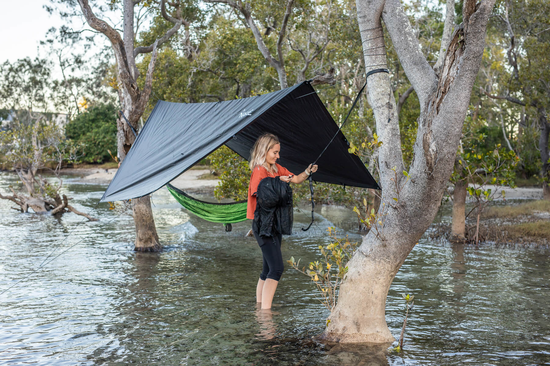 Recycled Hammock and Tarp Combo - Image 5