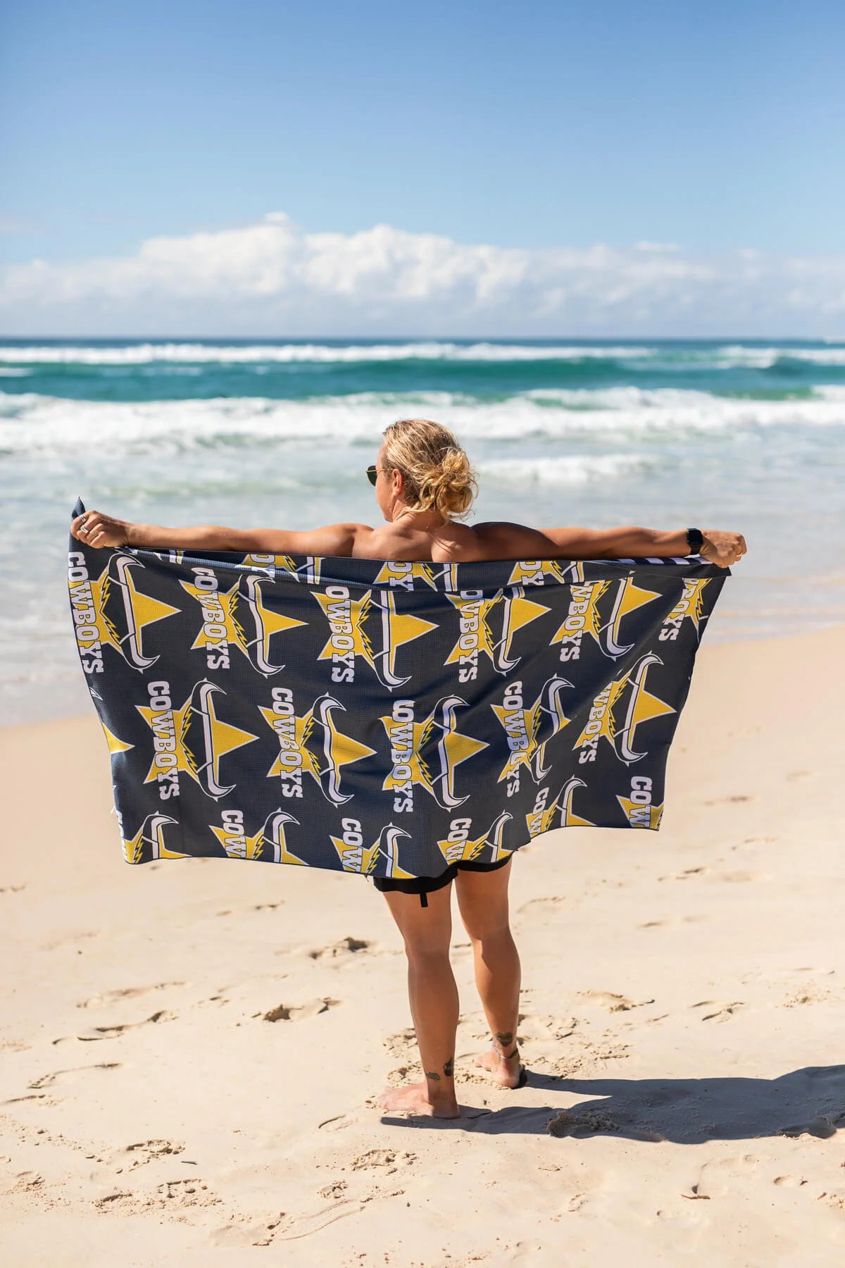 Cowboys - NRL Recycled Sand Free Beach Towel - Image 7