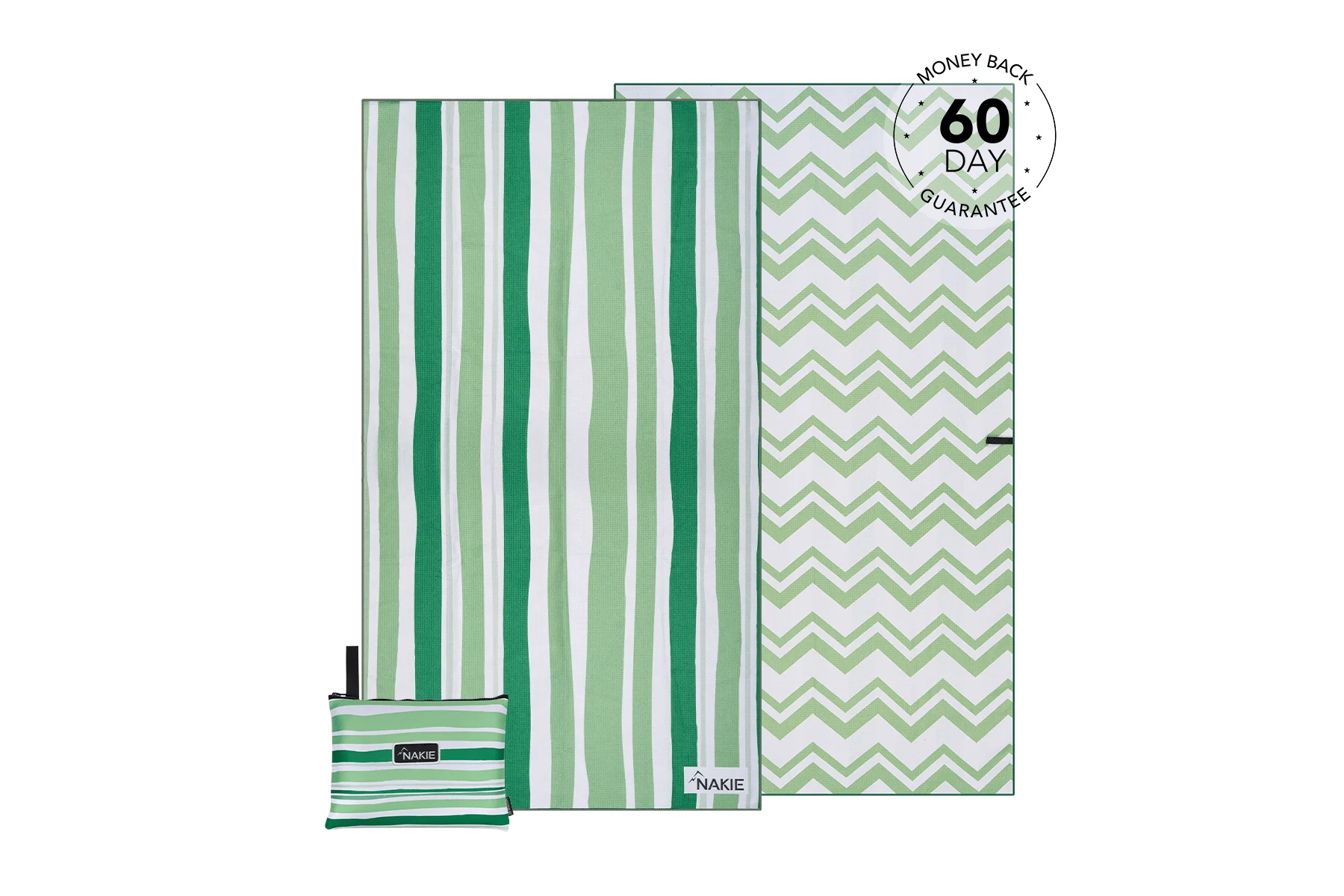 Daintree Green - Recycled Sand Free Beach Towel - Image 10
