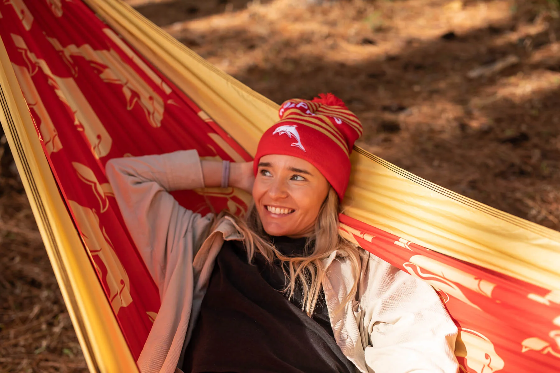Dolphins - NRL Recycled Hammock with Straps - Image 4