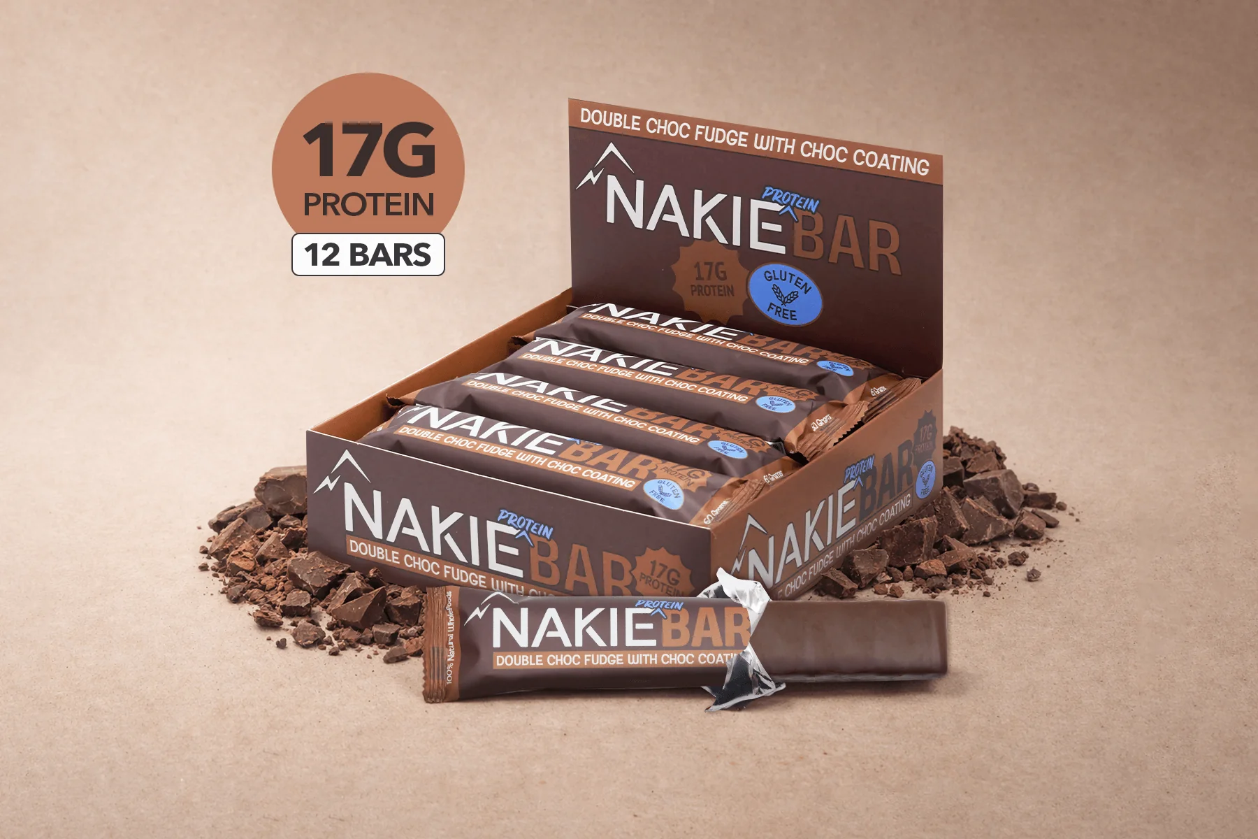 Double Choc Fudge with Choc Coating - Protein Bar - Image 8
