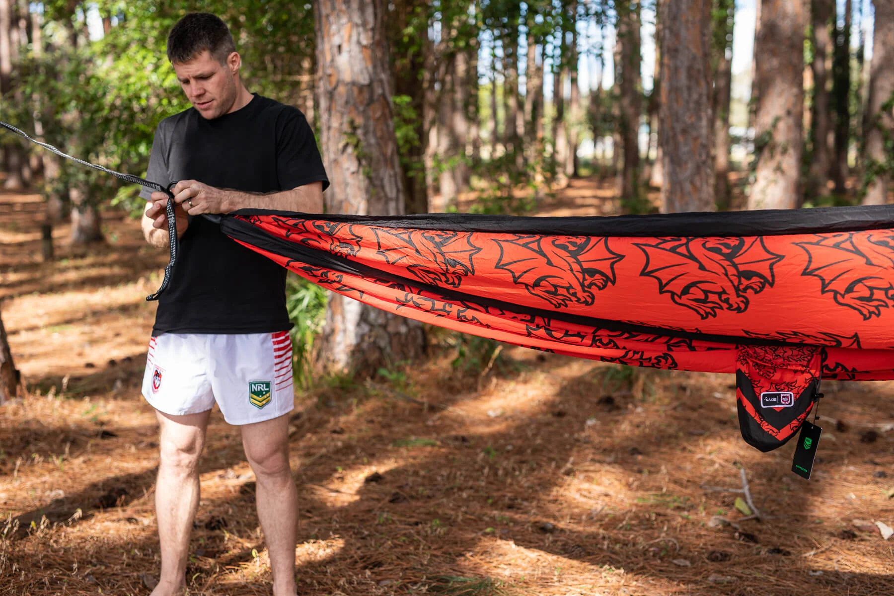 Dragons - NRL Recycled Hammock with Straps - Image 5