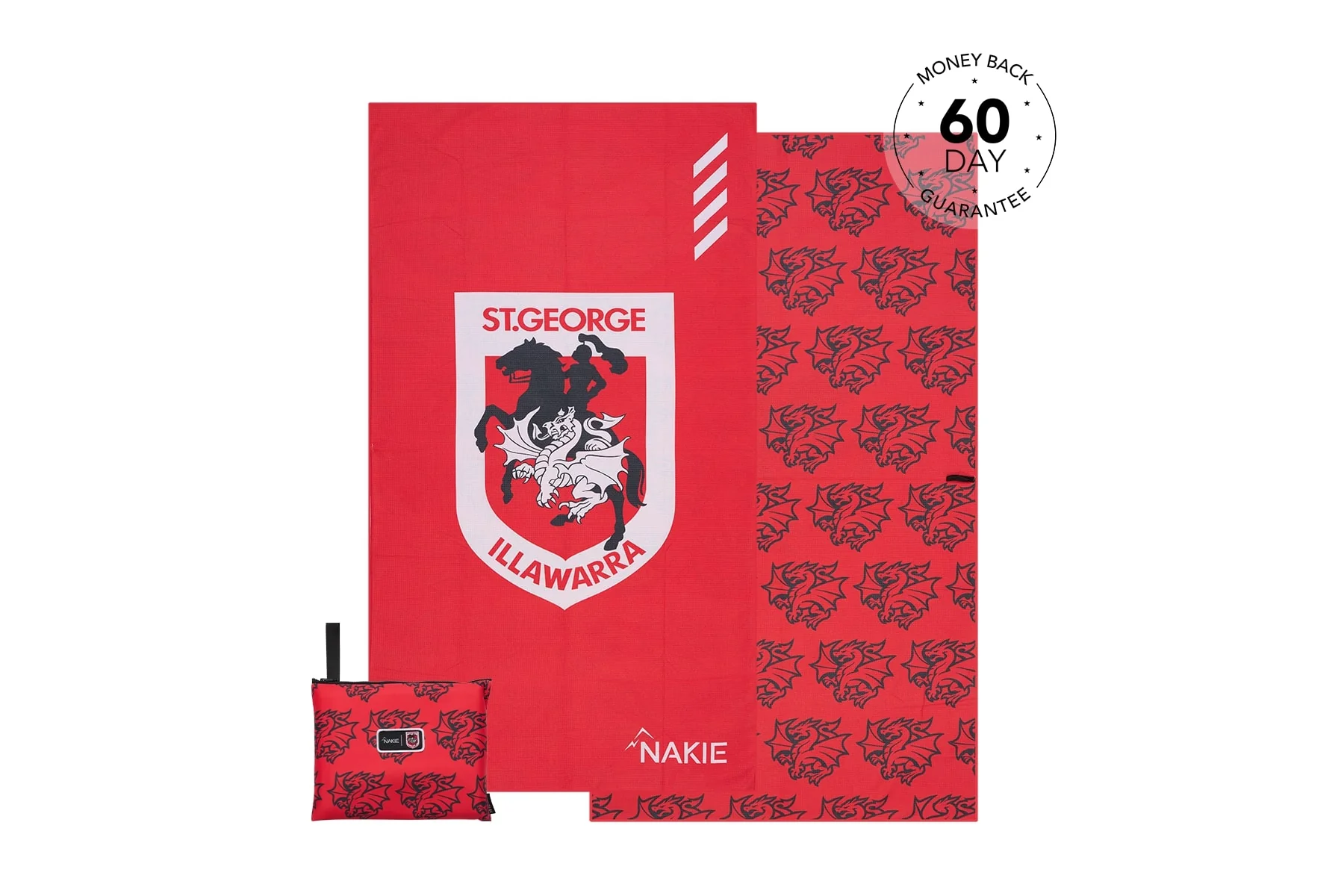 Dragons - NRL Recycled Sand Free Beach Towel - Image 4