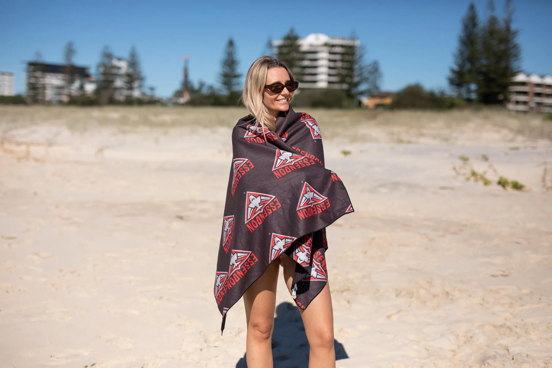Essendon Bombers - AFL Recycled Sand Free Beach Towel - Image 5