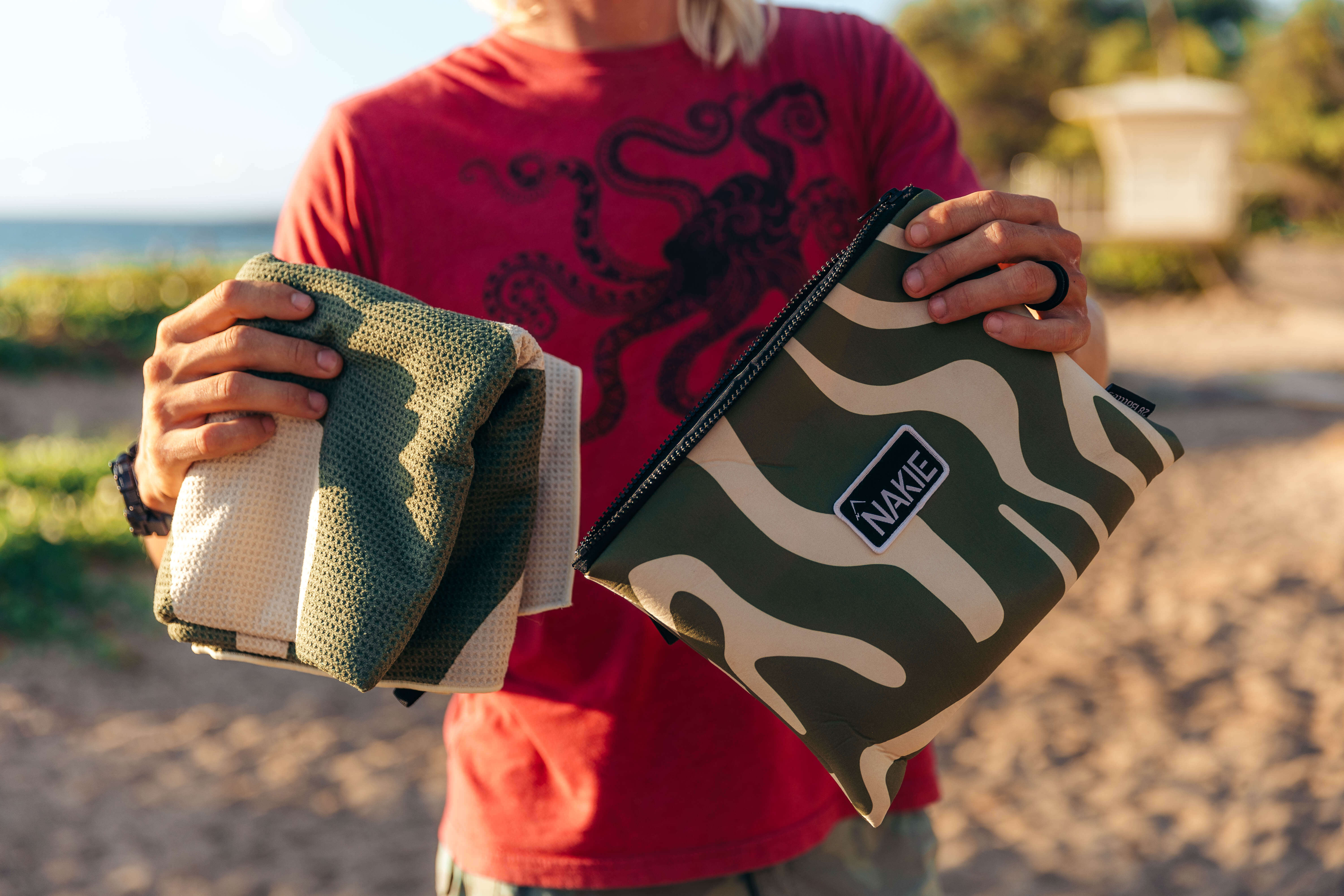 Eucalyptus Green - Recycled Sand Free Beach Towel - Image 13