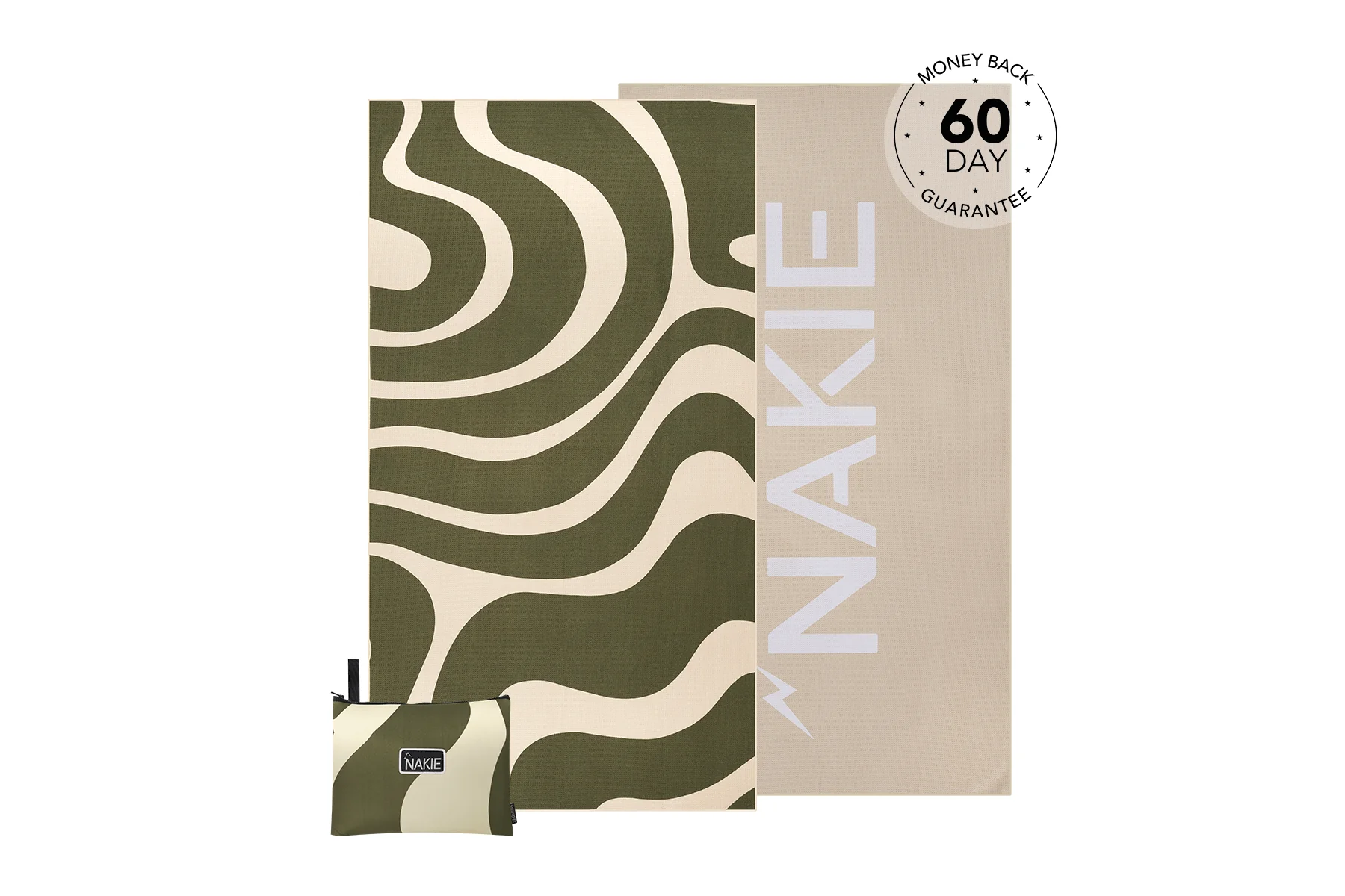 Eucalyptus Green - Recycled Sand Free Beach Towel - Image 18