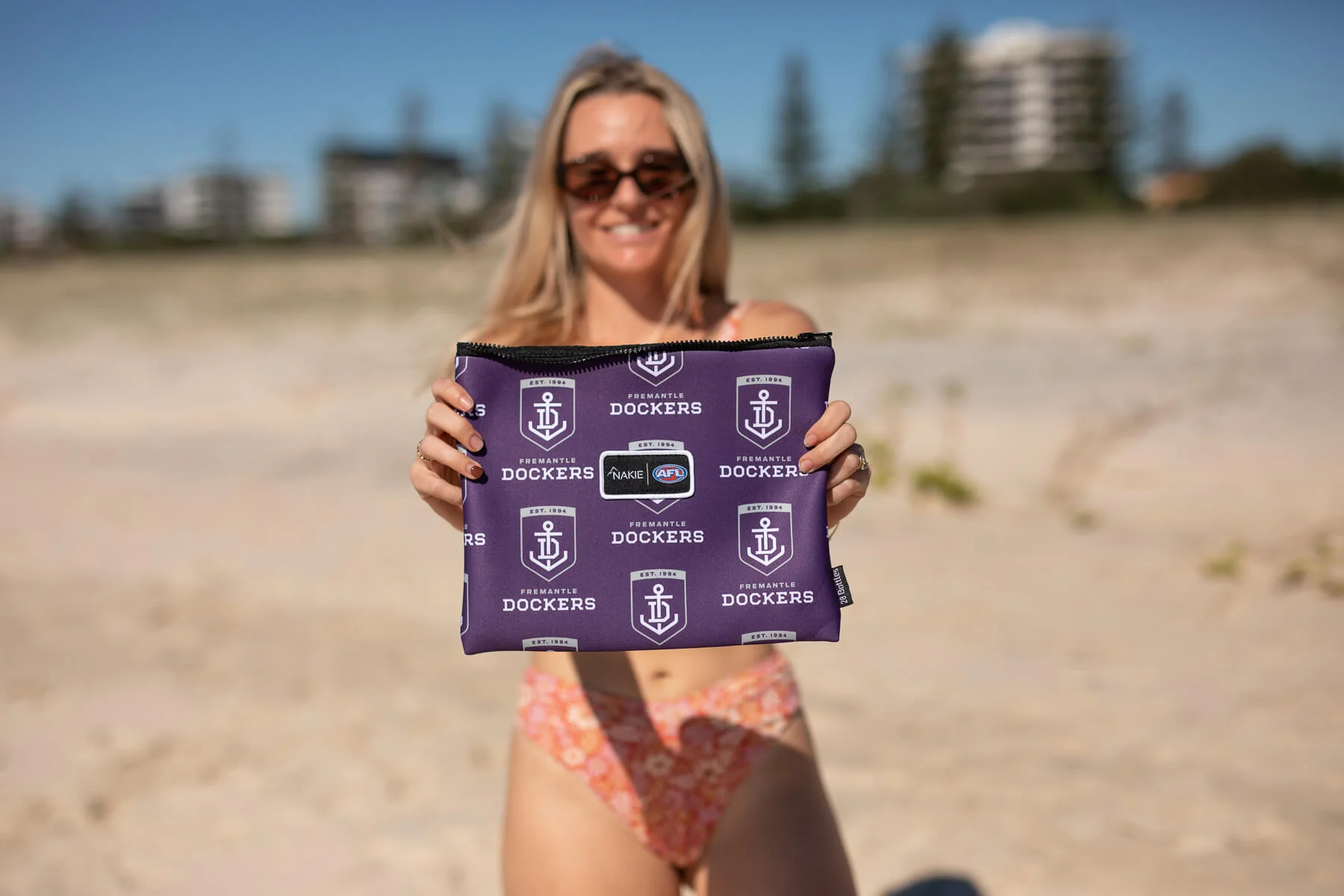Fremantle Dockers - AFL Recycled Sand Free Beach Towel - Image 4