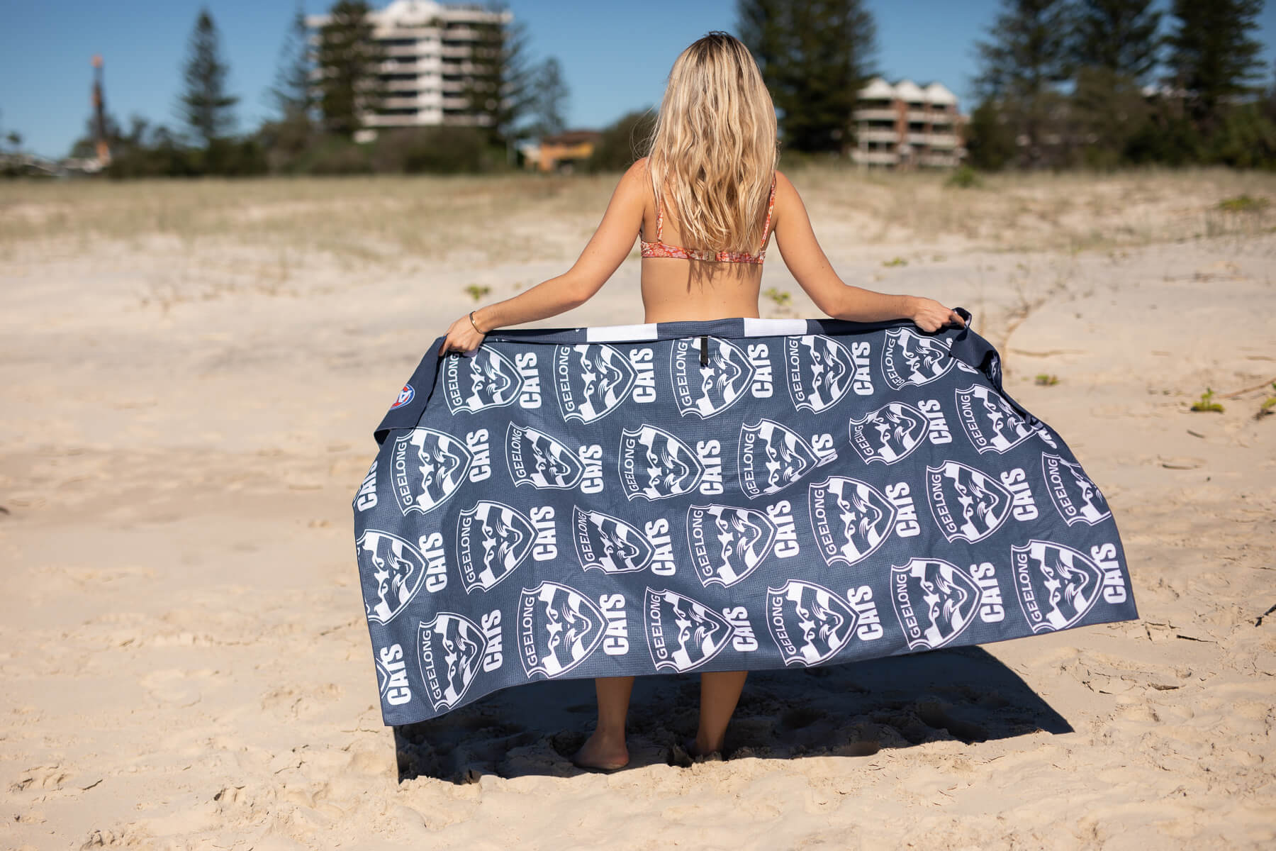 Geelong Cats - AFL Recycled Sand Free Beach Towel - Image 5