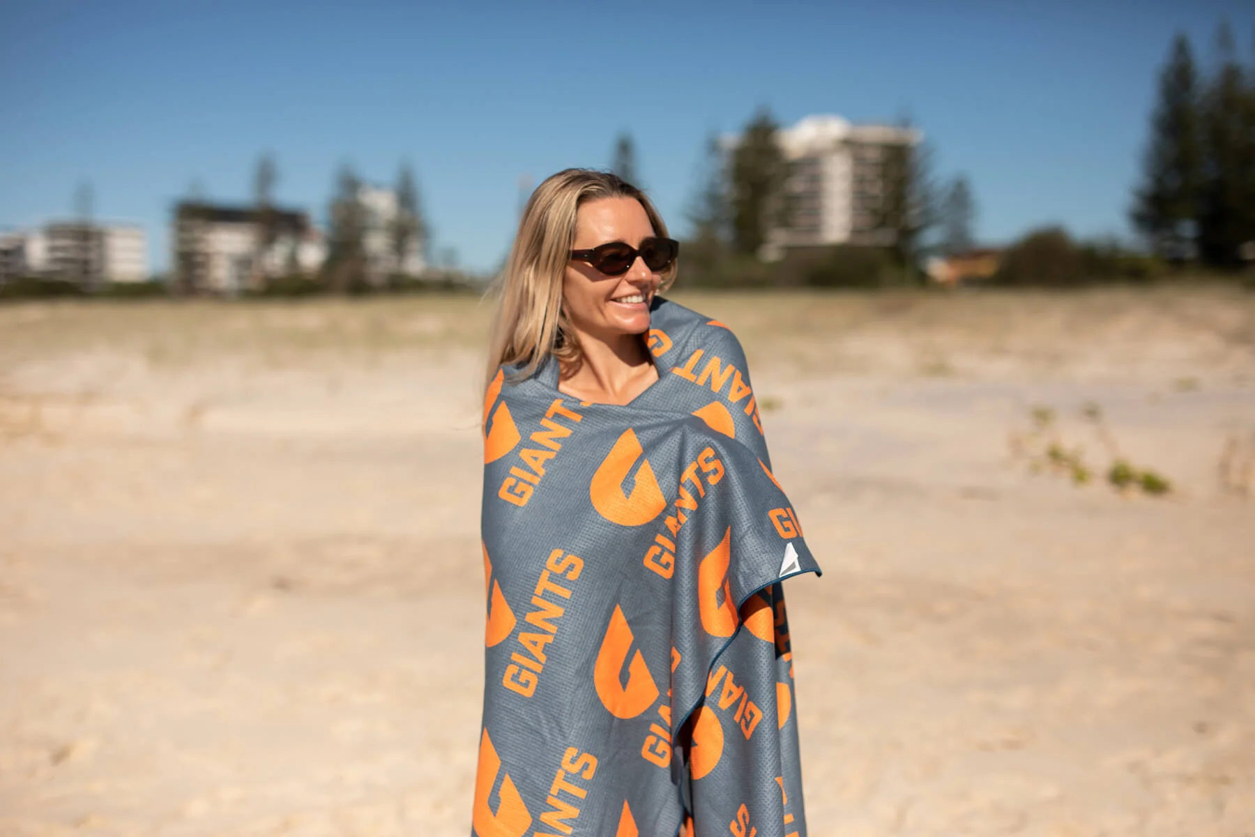 GWS Giants - AFL Recycled Sand Free Beach Towel - Image 5