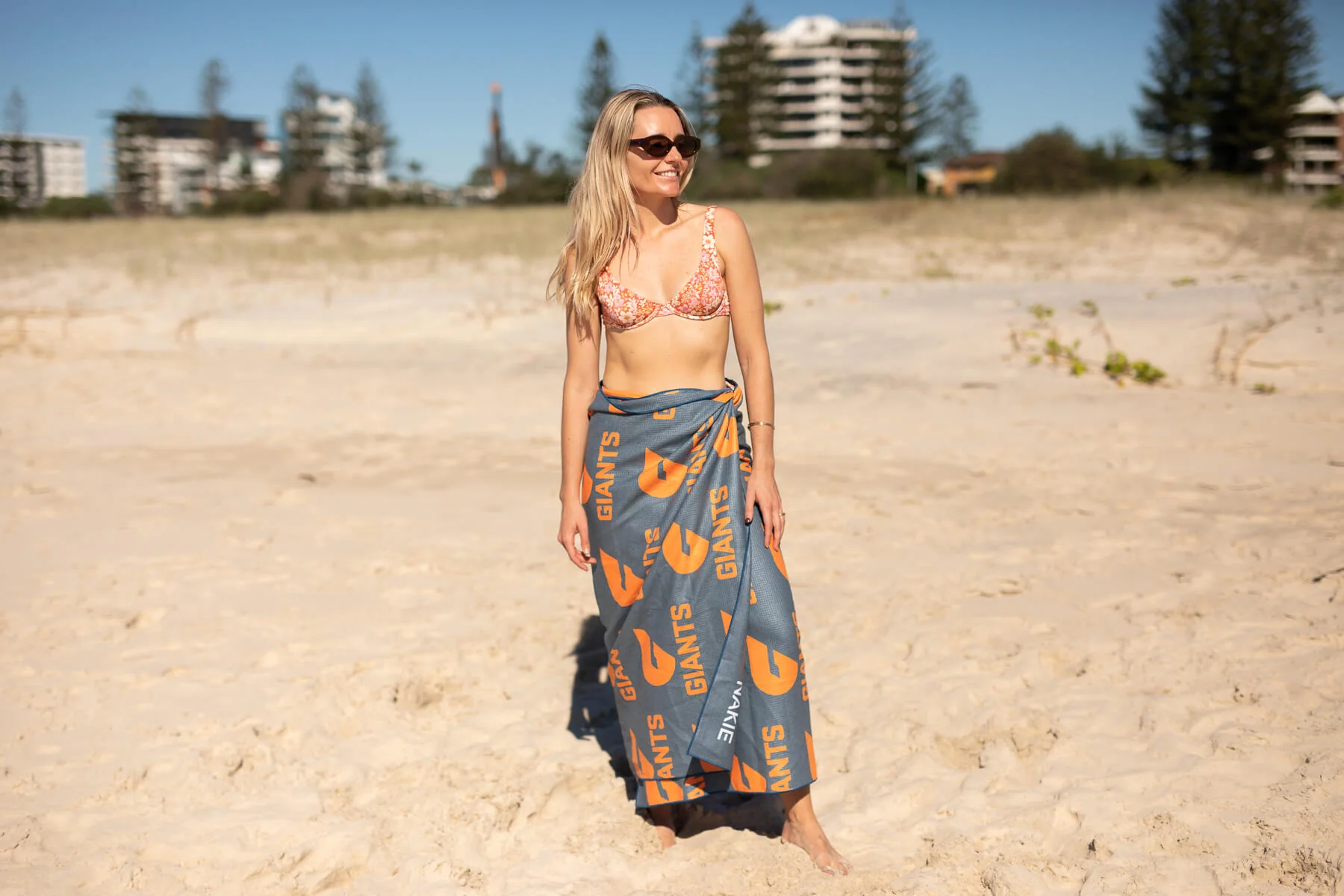 GWS Giants - AFL Recycled Sand Free Beach Towel - Image 7