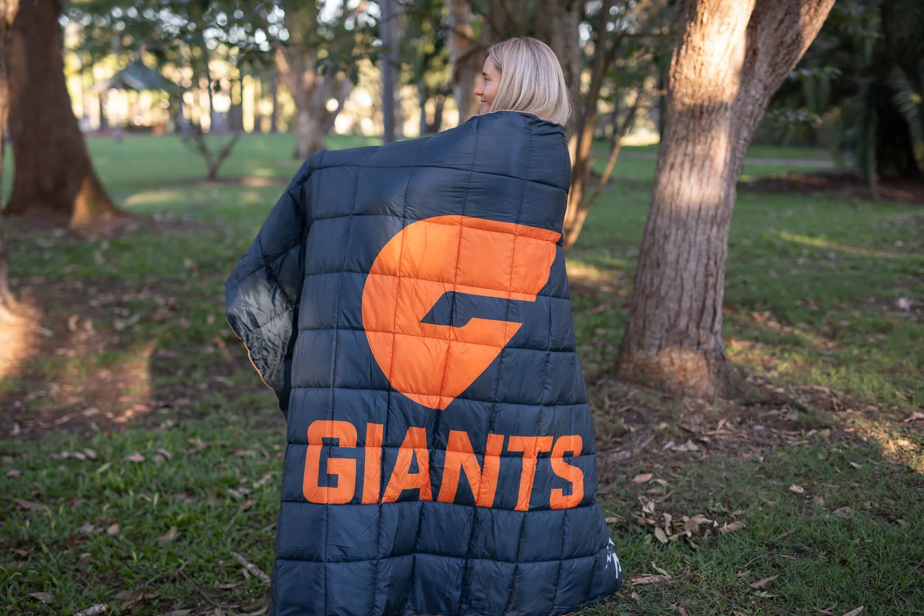 GWS Giants - AFL Sustainable Down Puffy Blanket - Image 2