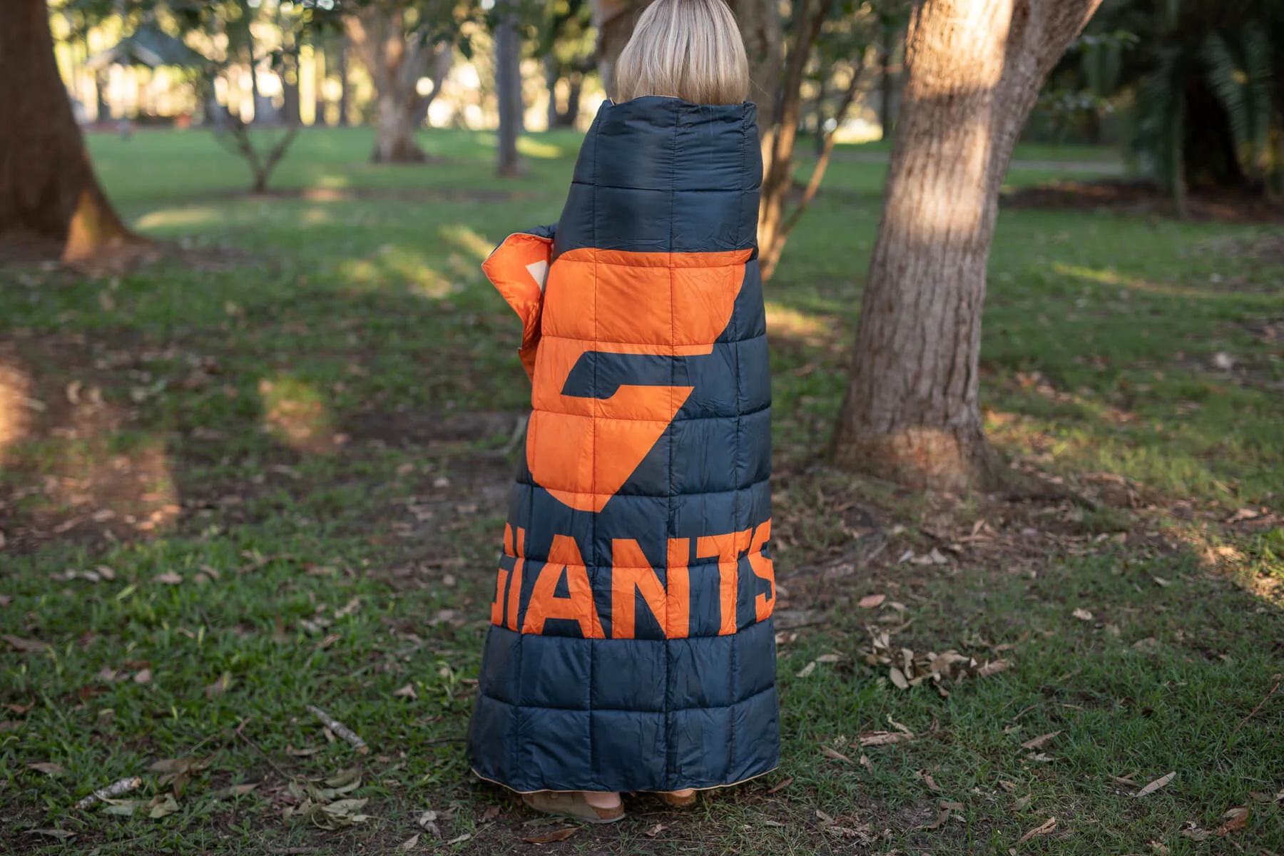 GWS Giants - AFL Sustainable Down Puffy Blanket - Image 5