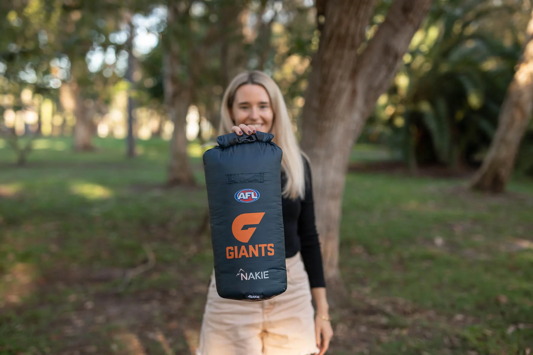 GWS Giants - AFL Sustainable Down Puffy Blanket - Image 6