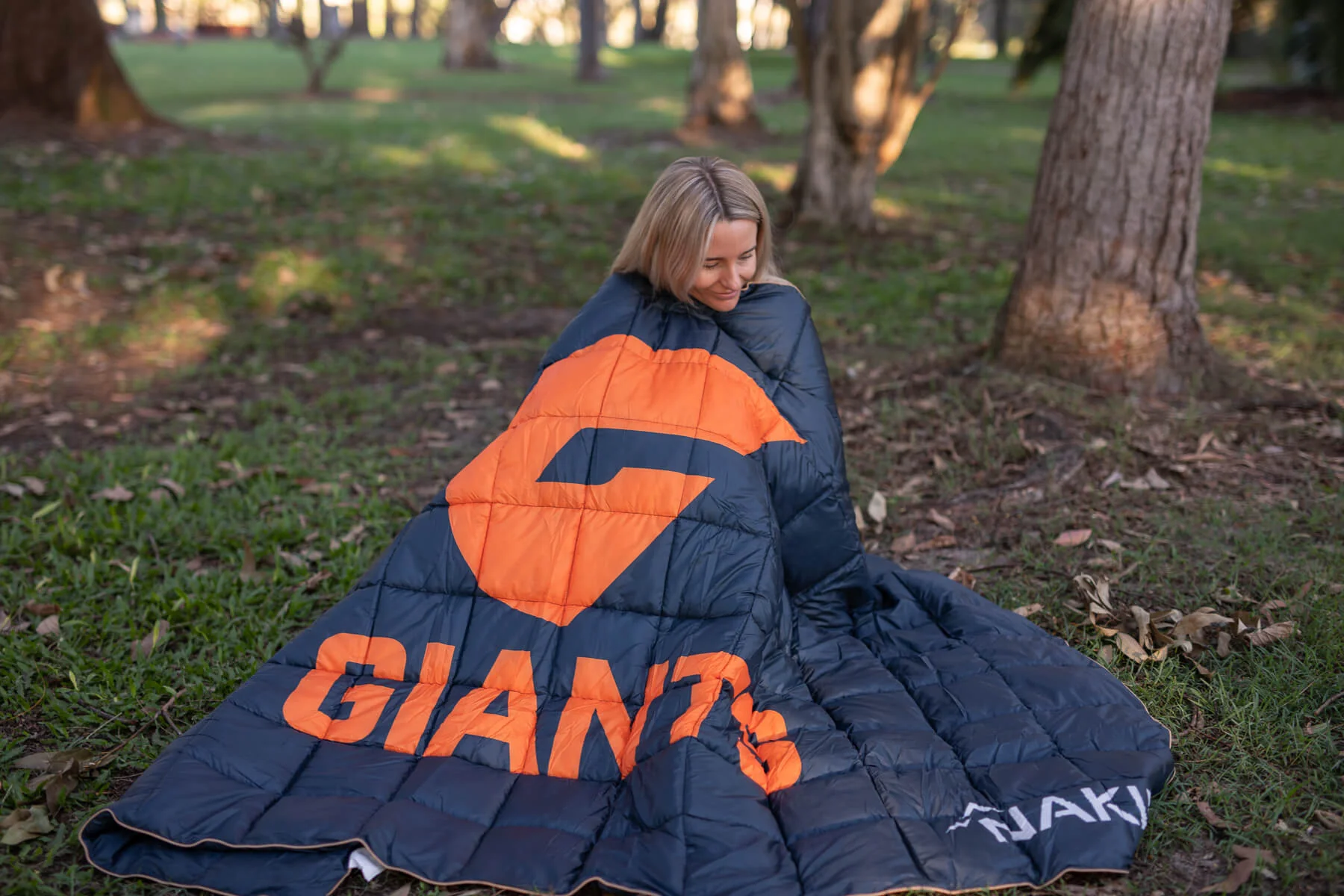 GWS Giants - AFL Sustainable Down Puffy Blanket - Image 9
