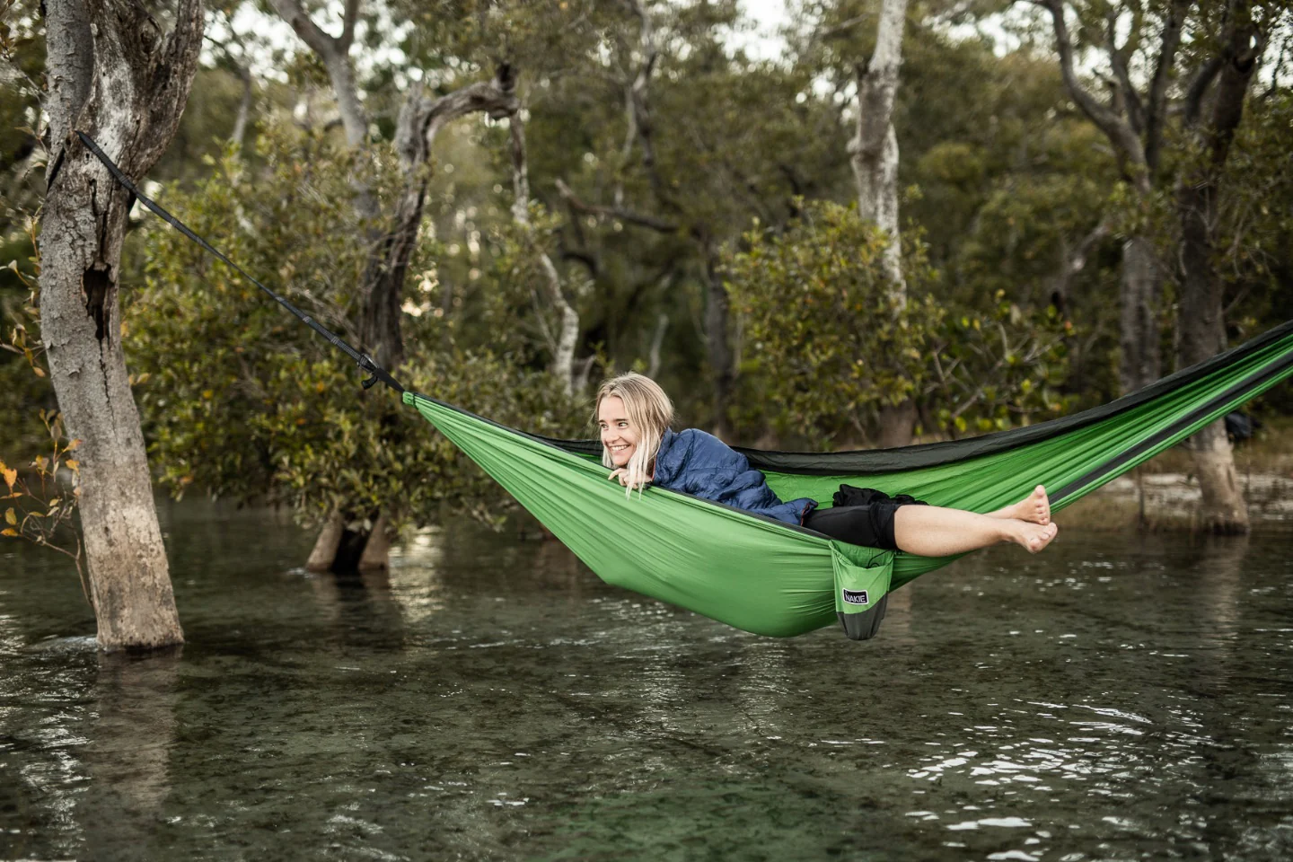 Forest Green - Recycled Hammock with Straps - Image 7