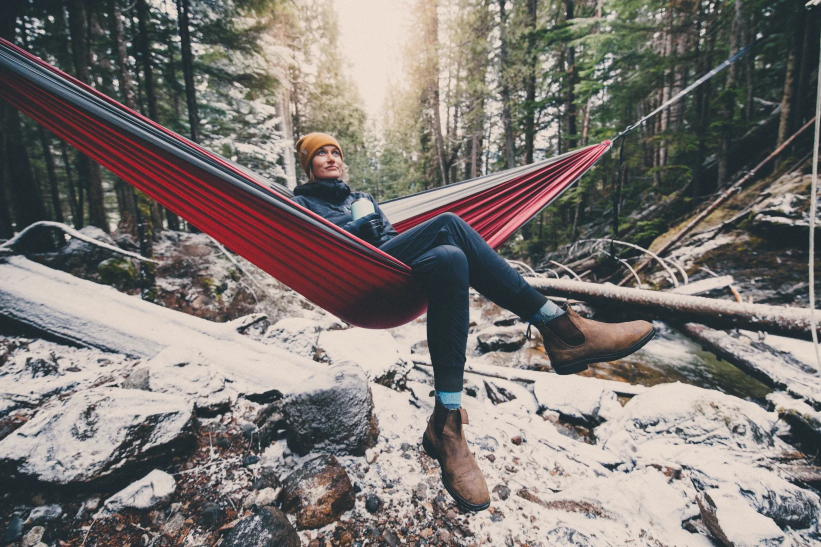 Merlot Red - Recycled Hammock with Straps - Image 11