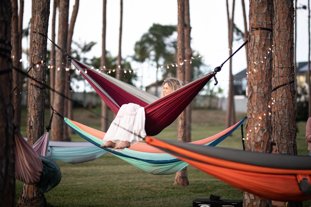 Merlot Red - Recycled Hammock with Straps - Image 6