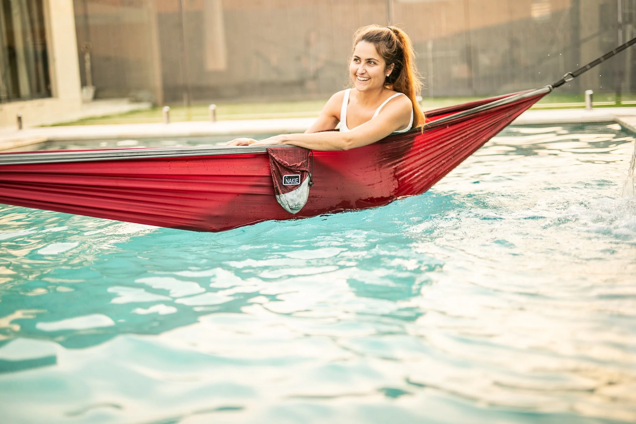 Merlot Red - Recycled Hammock with Straps - Image 7