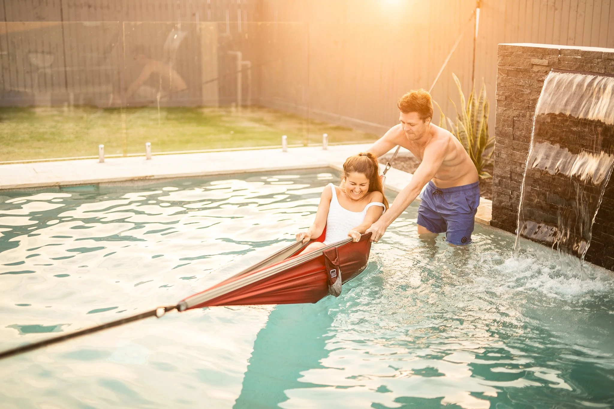 Merlot Red - Recycled Hammock with Straps - Image 8