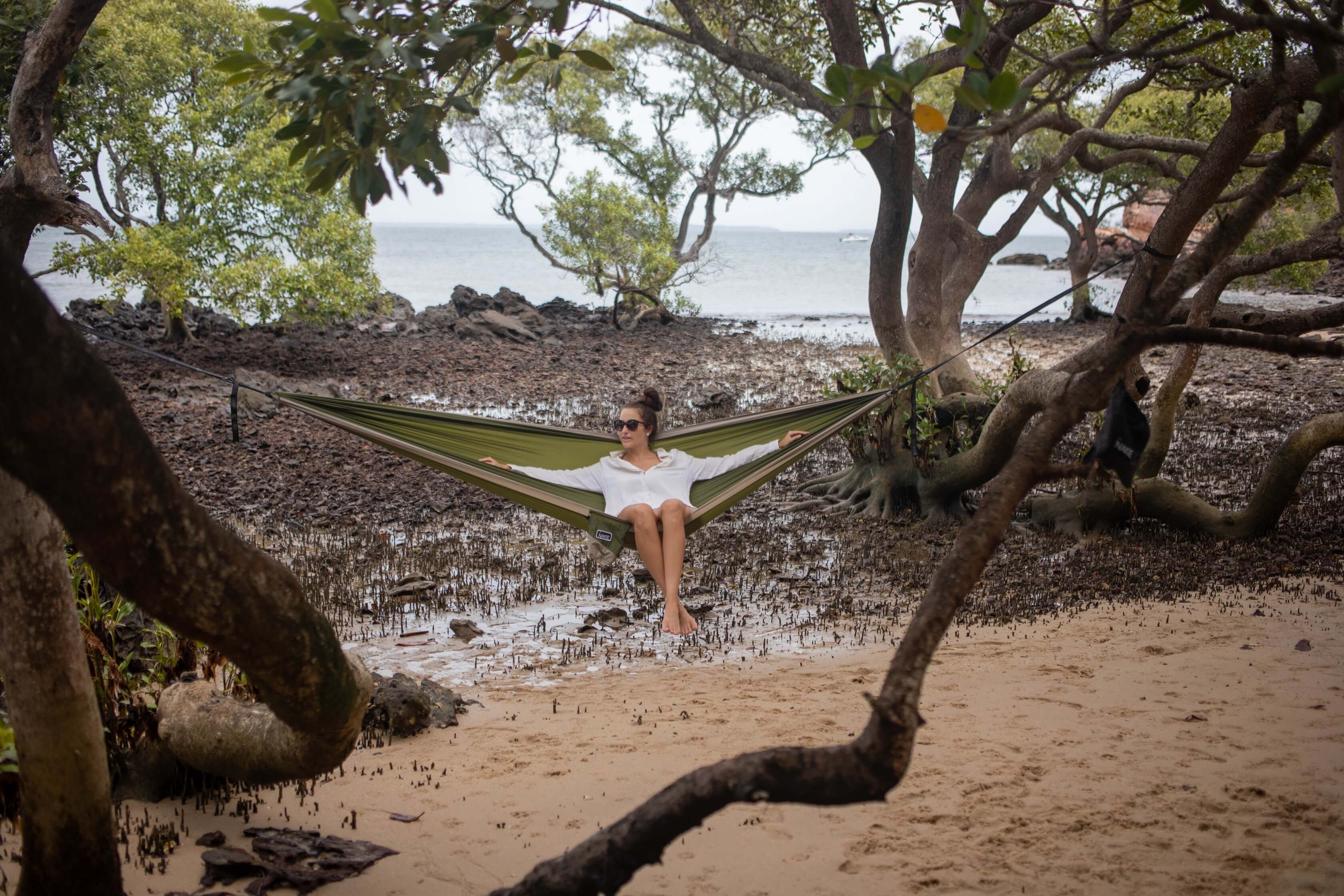 Olive Green - Recycled Hammock with Straps - Image 14