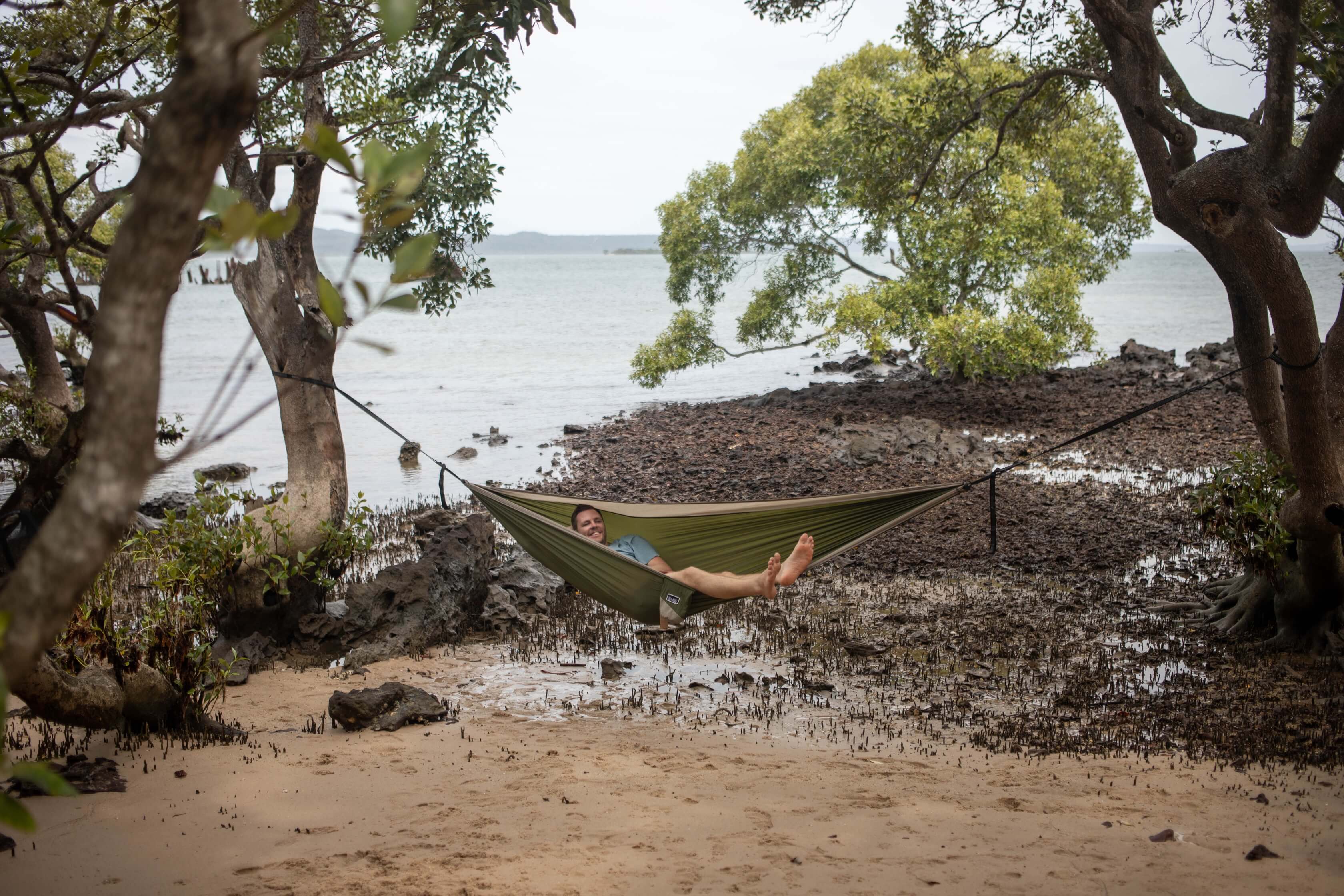Olive Green - Recycled Hammock with Straps - Image 15