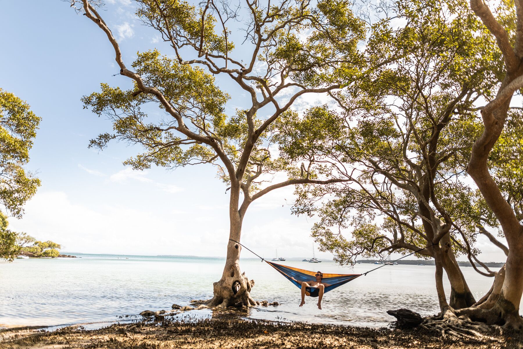 River Blue - Recycled Hammock with Straps - Image 10
