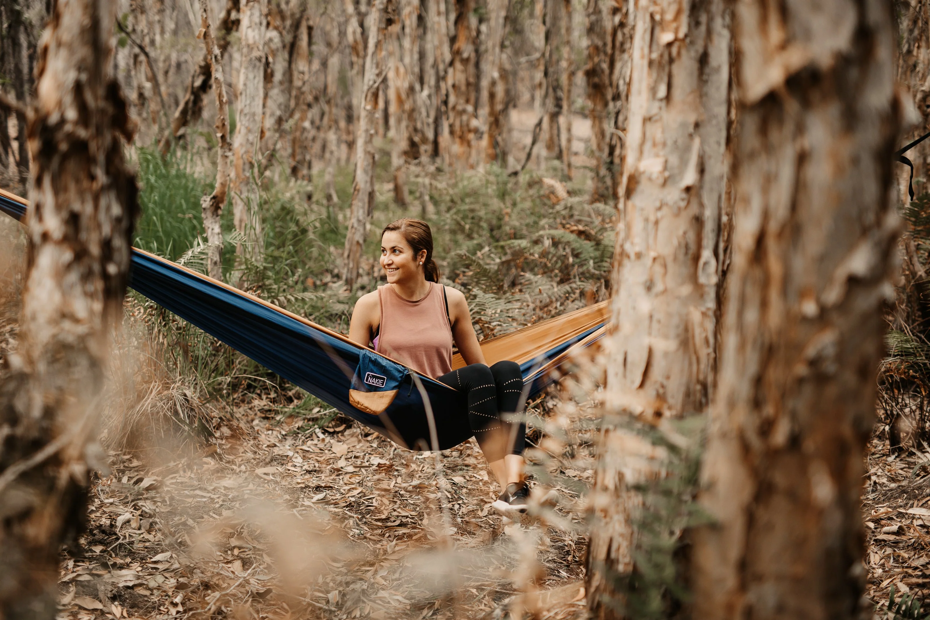 River Blue - Recycled Hammock with Straps - Image 8