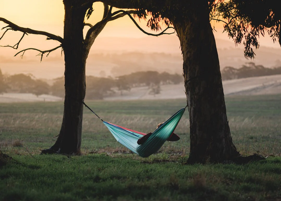 Sky Blue - Recycled Hammock with Straps - Image 8