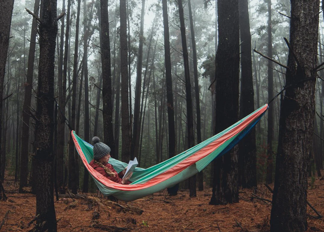 Sky Blue - Recycled Hammock with Straps - Image 9