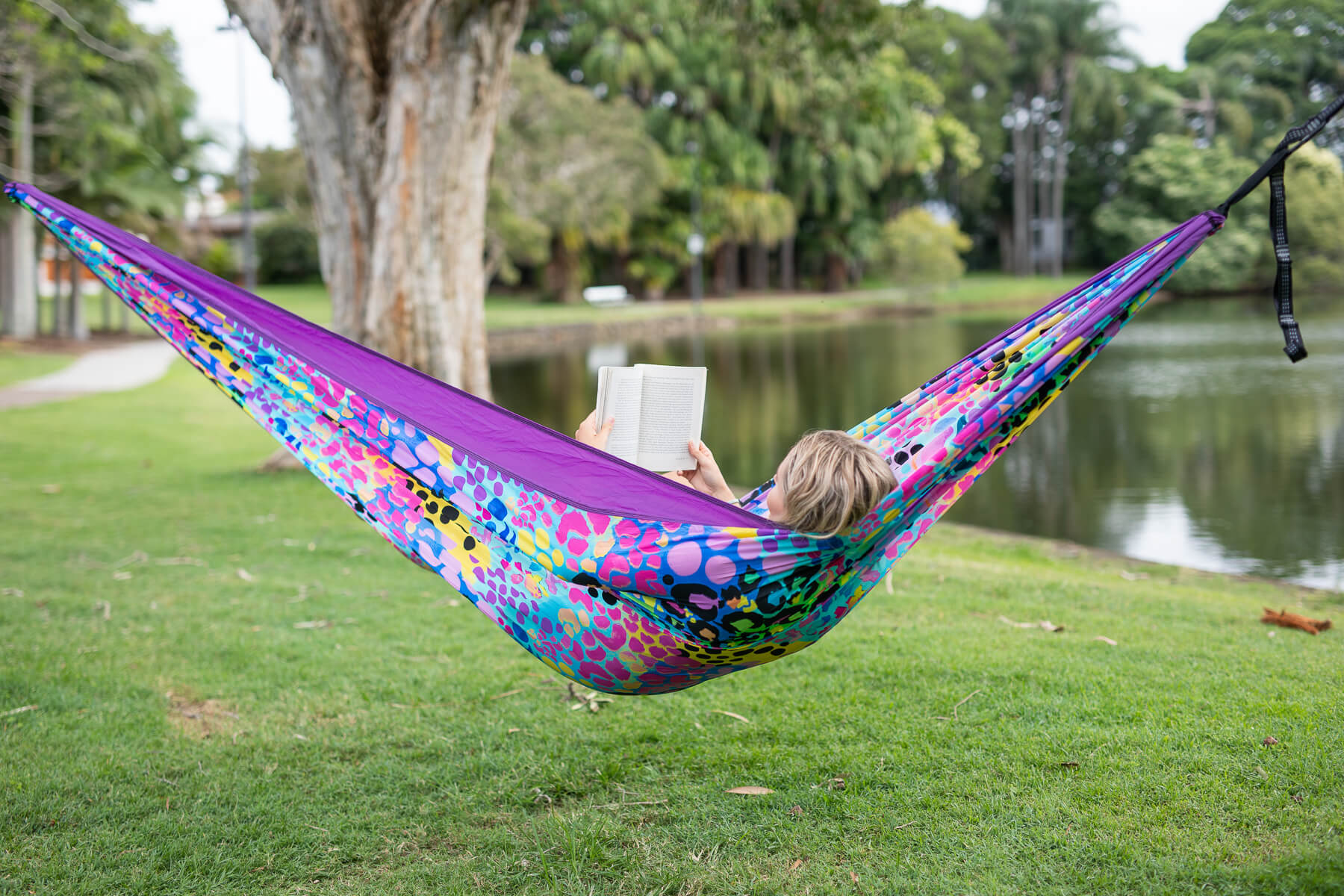 Kasey Rainbow - Recycled Hammock with Straps - Image 8