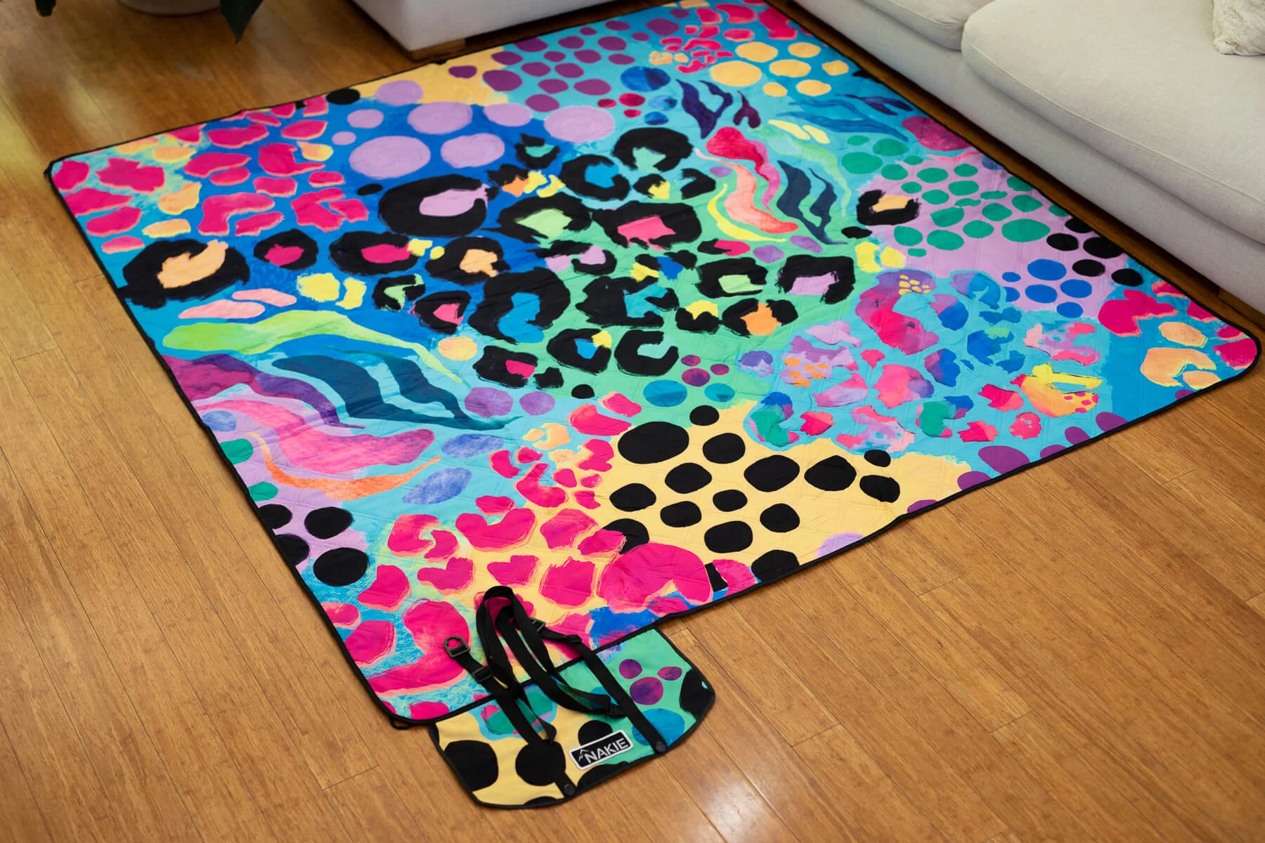 Kasey Rainbow - Recycled Picnic Blanket - Image 8