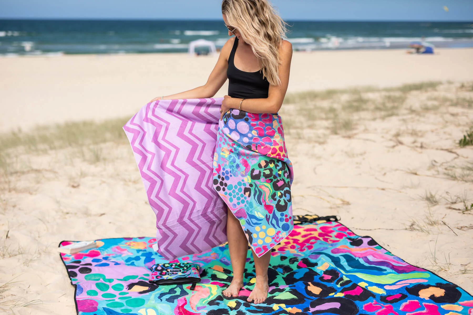 Kasey Rainbow - Recycled Sand Free Beach Towel - Image 15