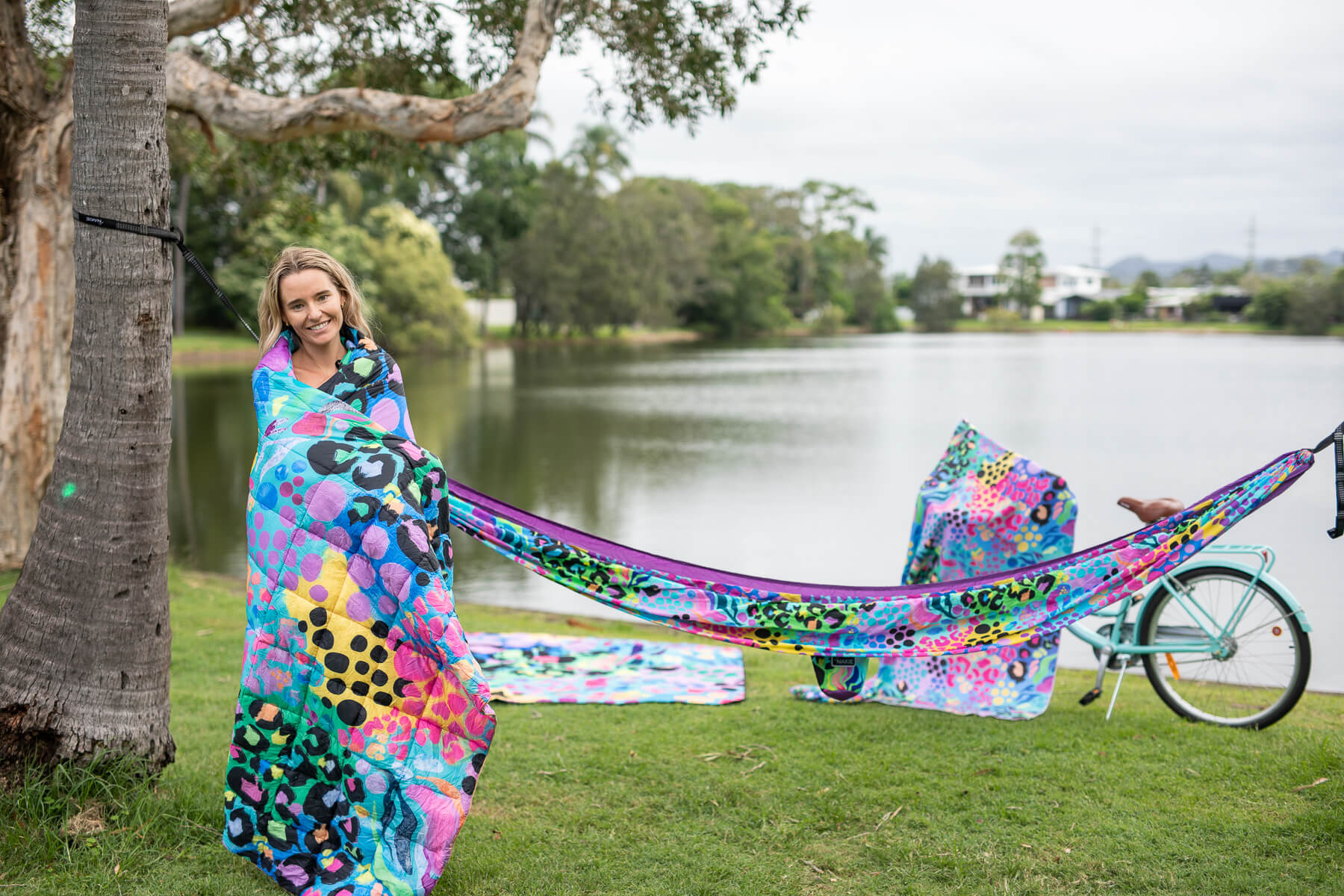 Kasey Rainbow - Sustainable Down Puffy Blanket - Image 9