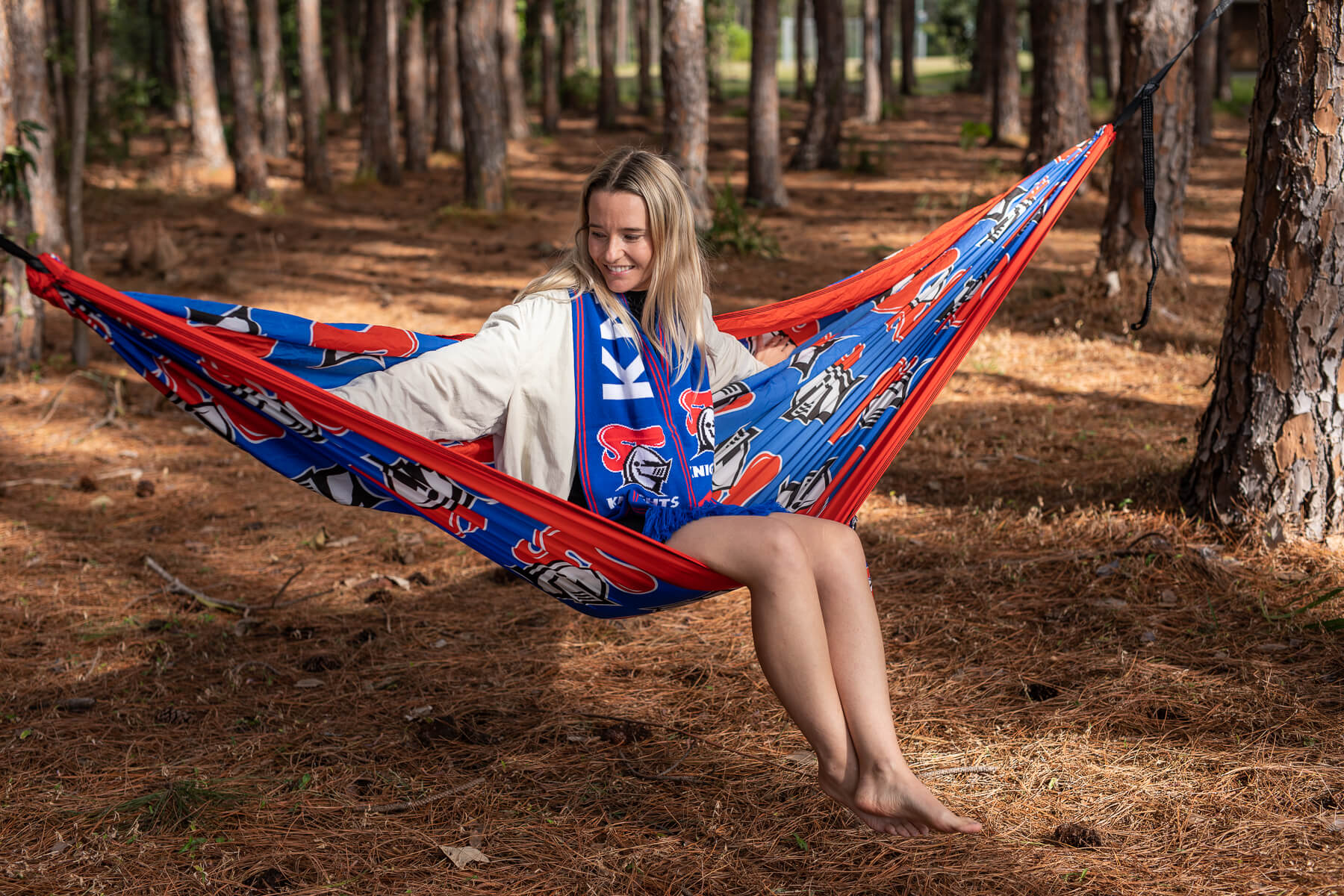 Knights - NRL Recycled Hammock with Straps - Image 4