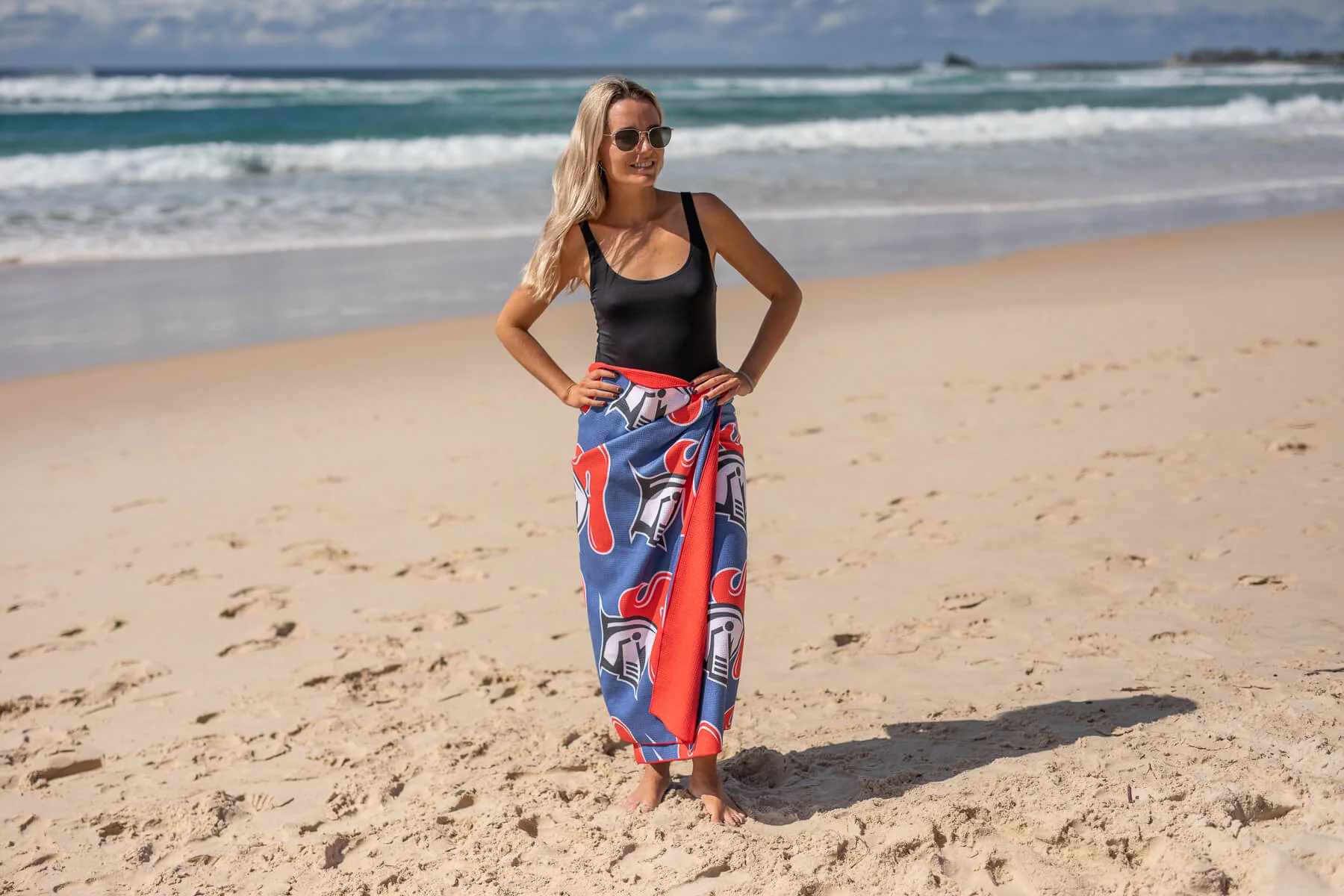 Knights - NRL Recycled Sand Free Beach Towel - Image 6