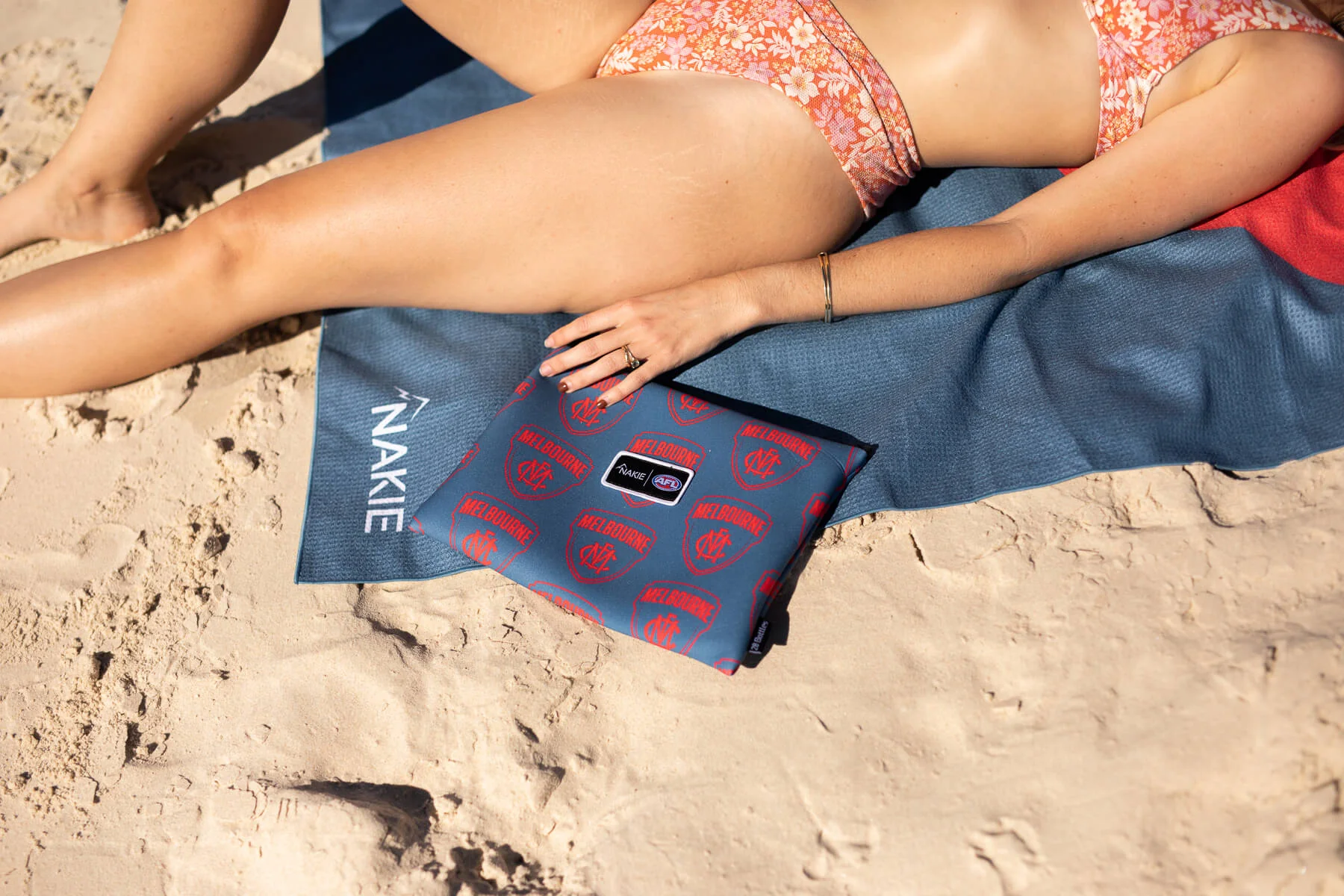 Melbourne Demons - AFL Recycled Sand Free Beach Towel - Image 7