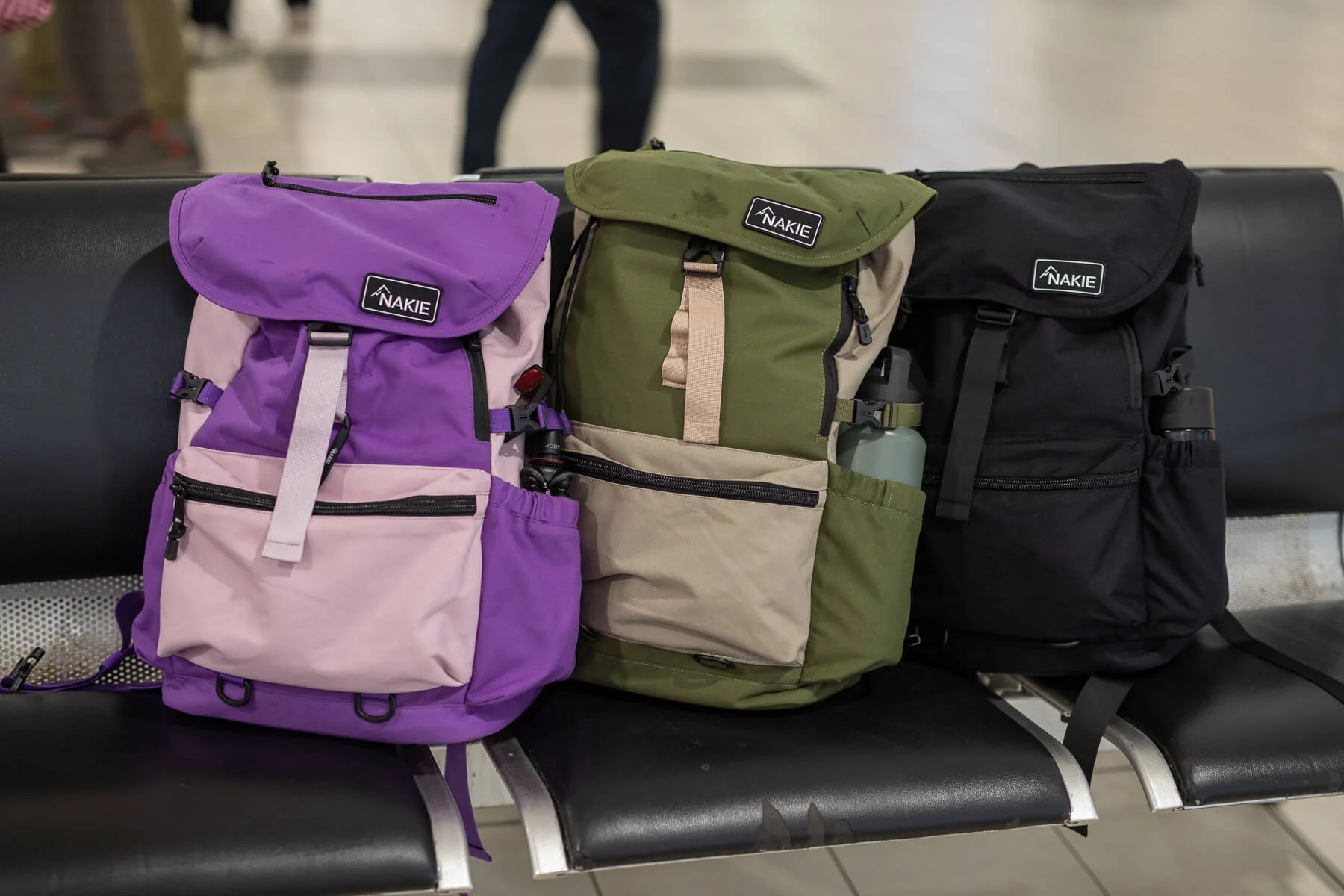 Midnight Black - Recycled Travel Backpack - Image 12