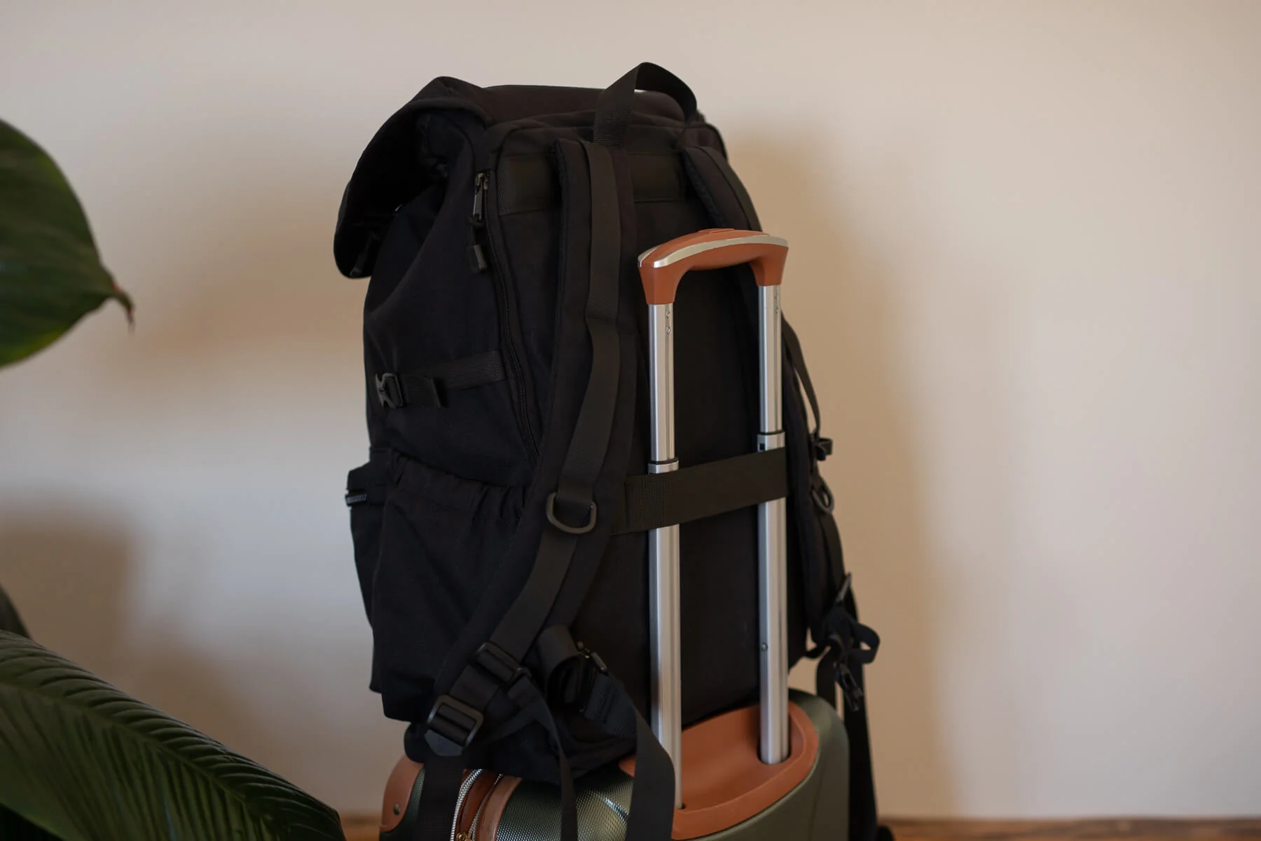 Midnight Black - Recycled Travel Backpack - Image 6