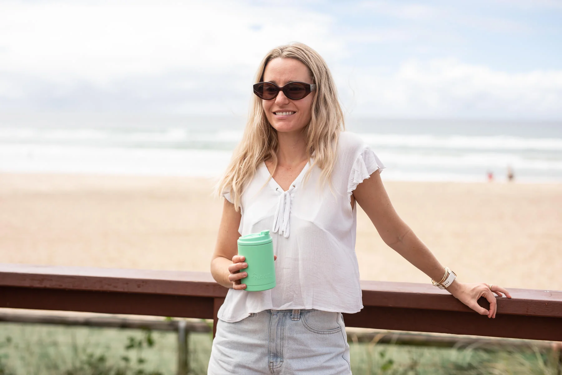Mint Green - Cooler & Coffee Cup - Image 10